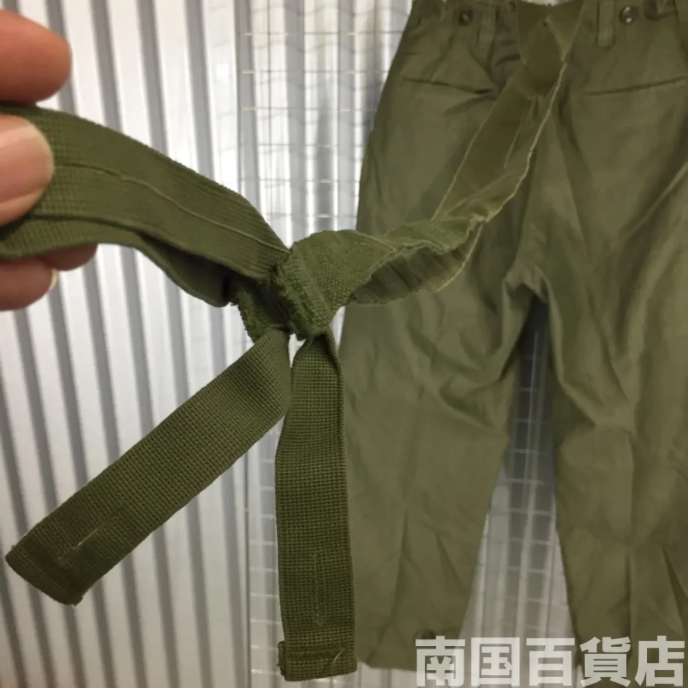M65 フィールド パンツ 30×30 中古良品 サスペンダー付 記録写真10