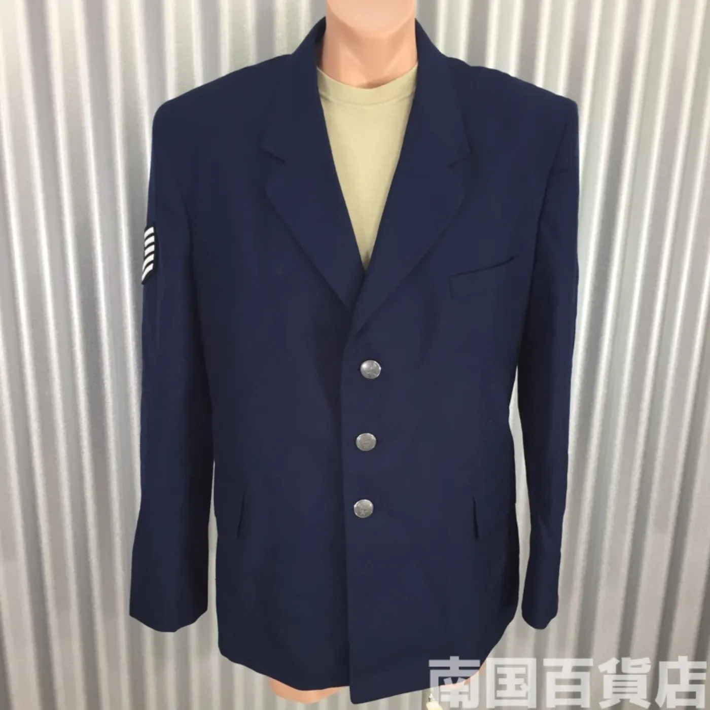 COAT MAN’S AIR FORCE BLUE 46R 中古良品 記録写真1