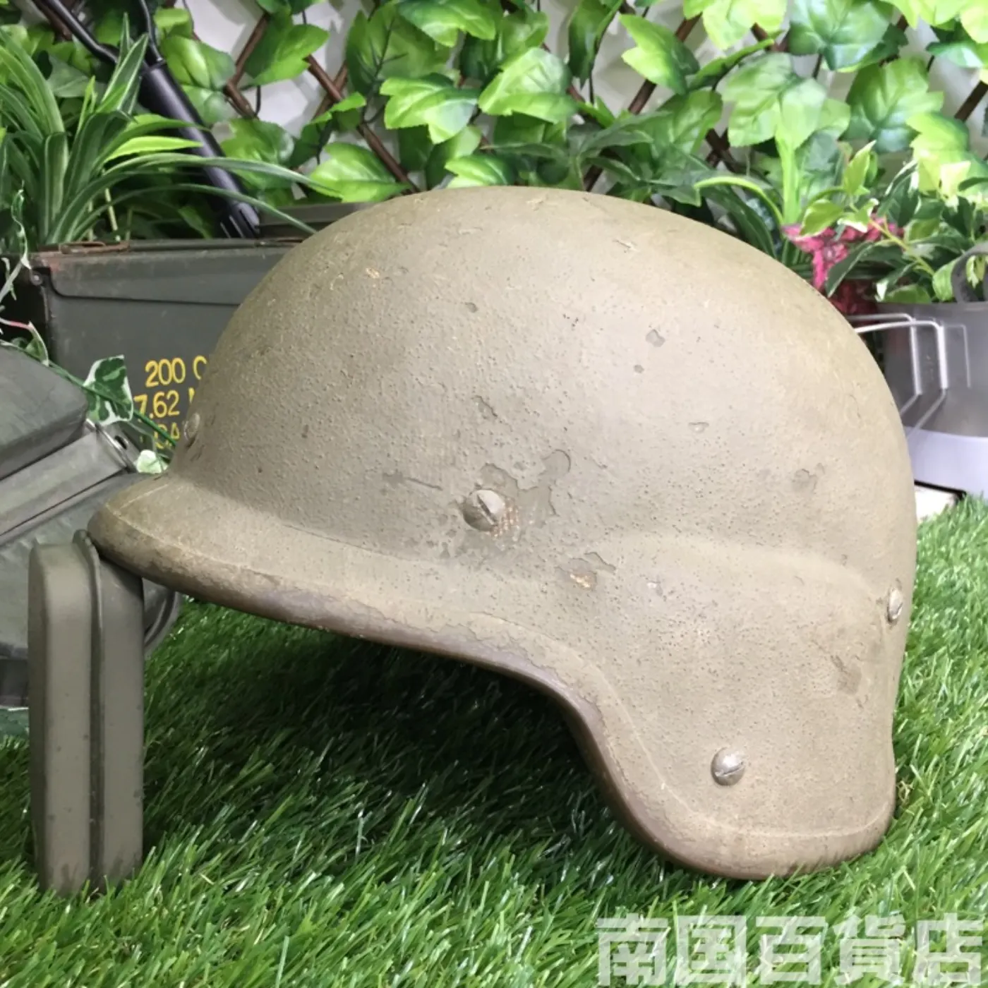 US(米軍)PASGTヘルメット(フリッツ・ヘルメット) 59~61cm 中古品 記録写真1