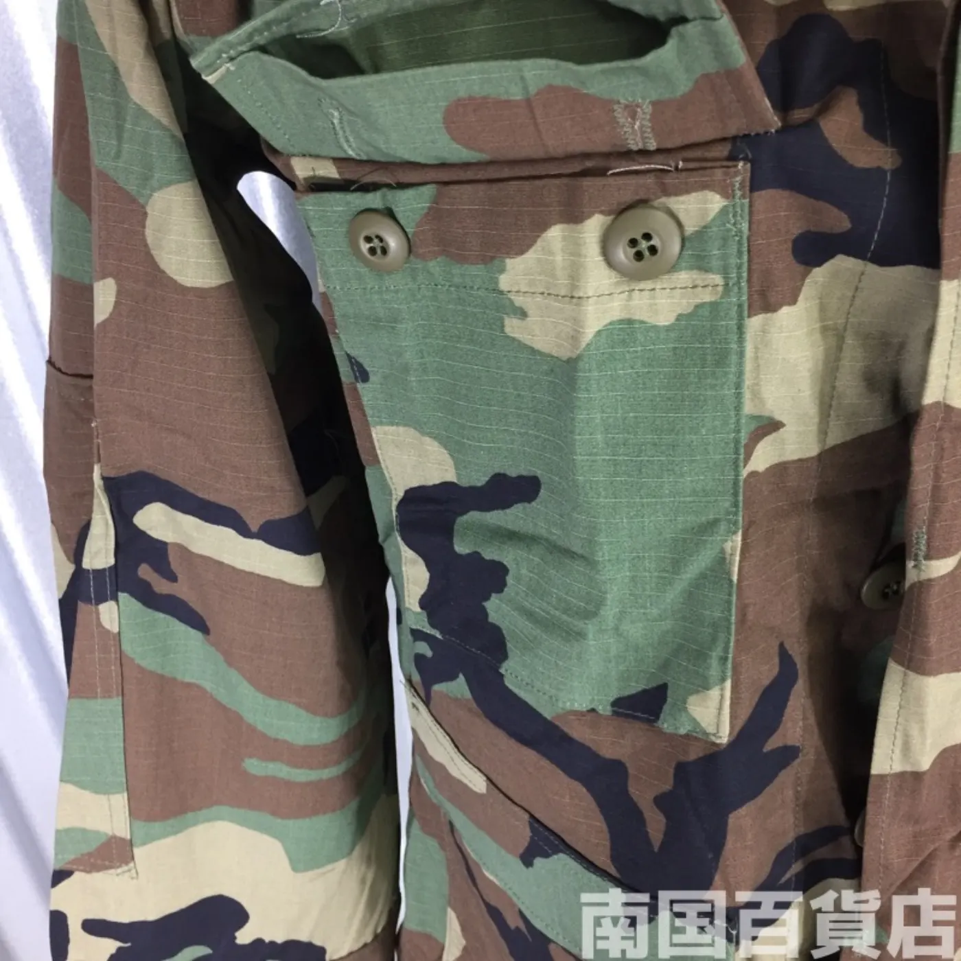 ウッドランドカモフラージュ ジャケット M-S 新品 記録写真4