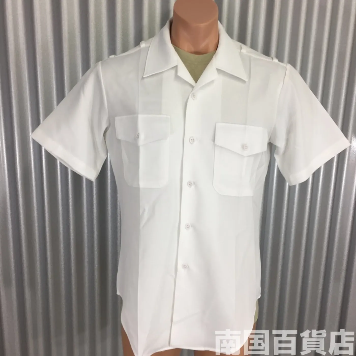 FlIng Cross CERTIFIED NAVY TWILLシャツ M 新品 記録写真1