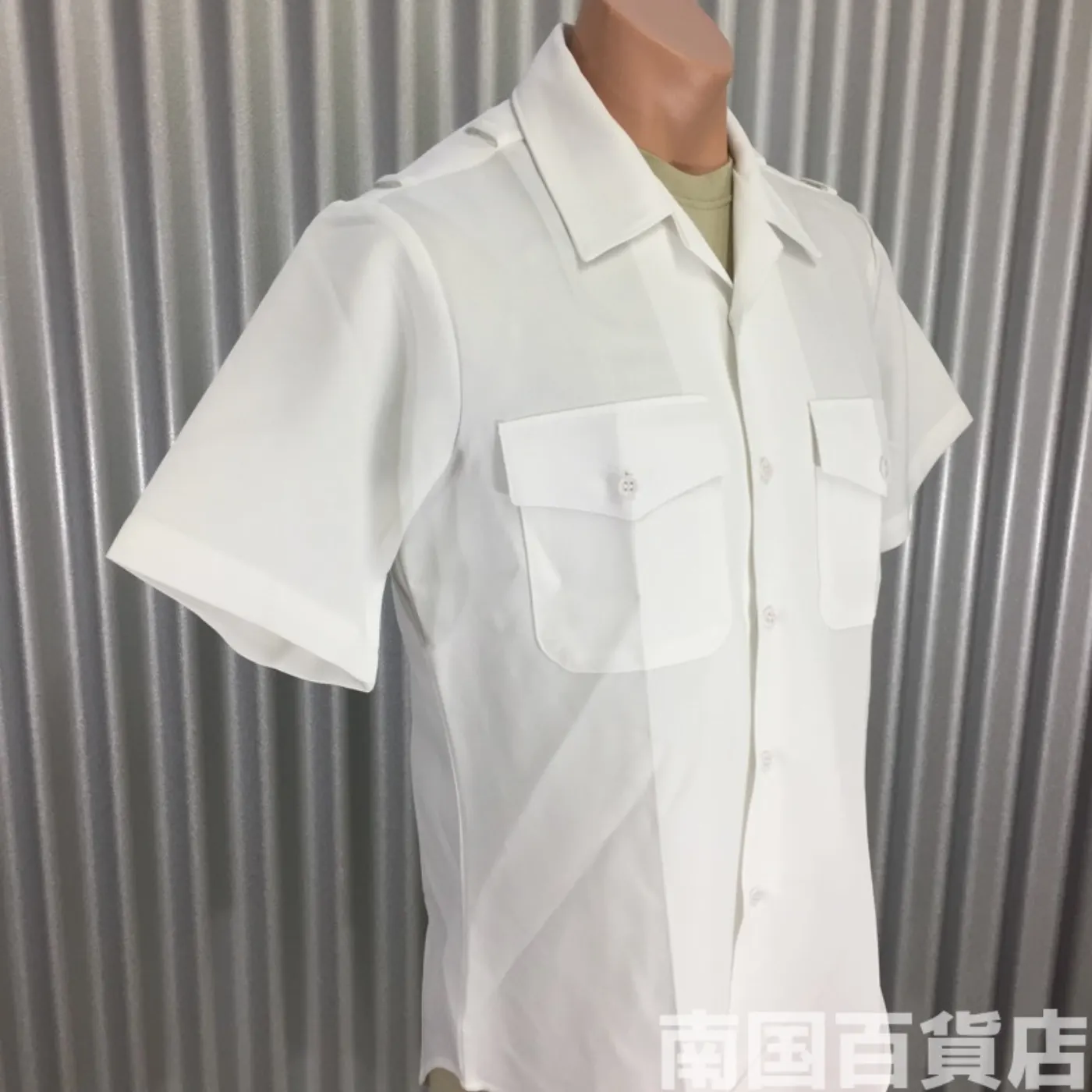 FlIng Cross CERTIFIED NAVY TWILLシャツ M 新品 記録写真2