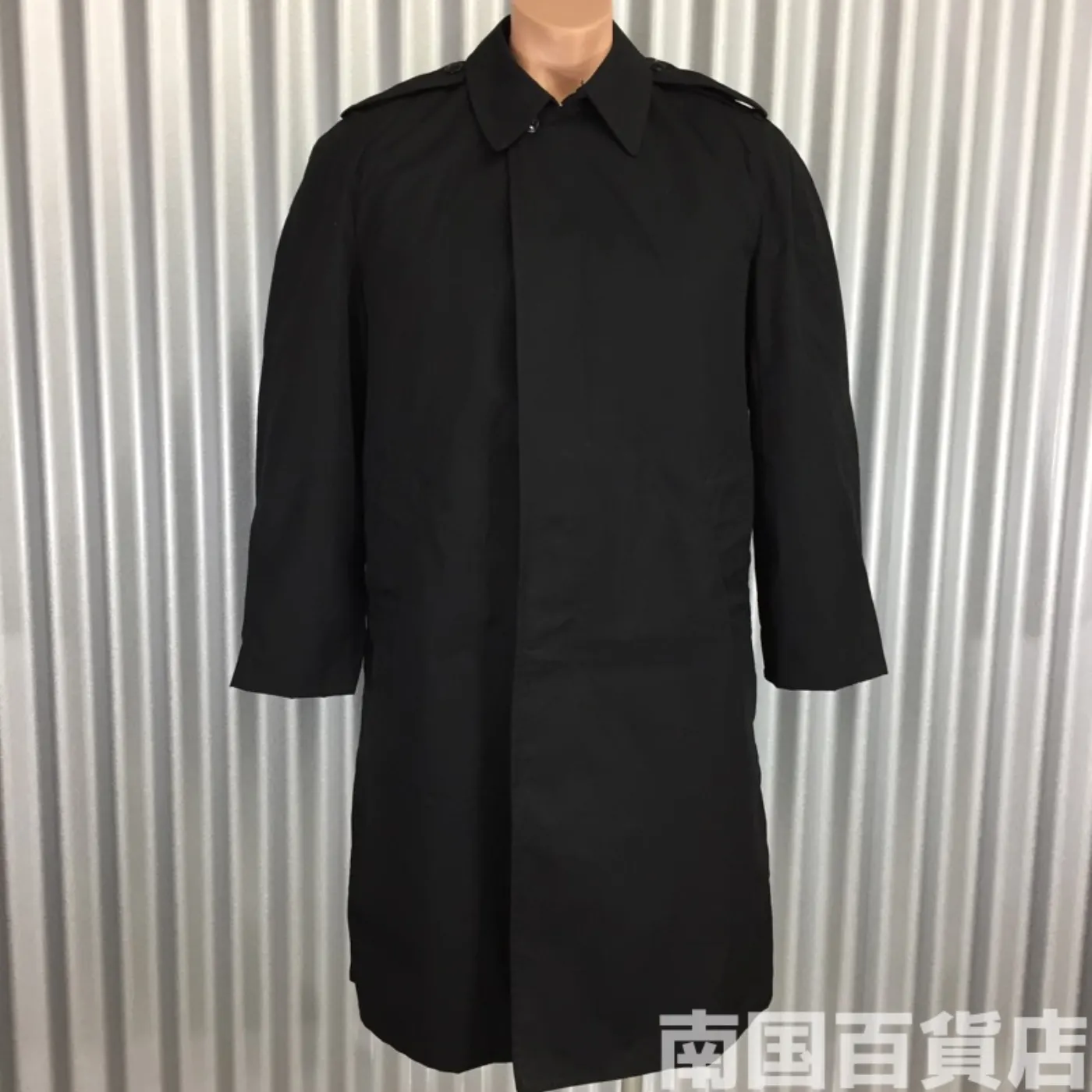 COAT ALL WEATHER MAN’S BLACK W/REMOVALE LINER 36S 新品 記録写真1