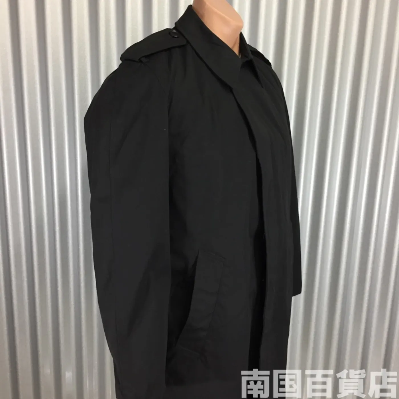 COAT ALL WEATHER MAN’S BLACK W/REMOVALE LINER 36S 新品 記録写真7