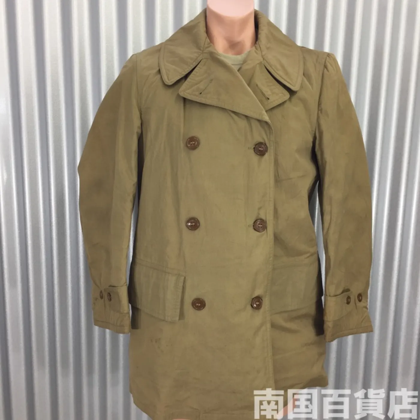 ミリタリーコート 36R 女性用 中古品 記録写真1