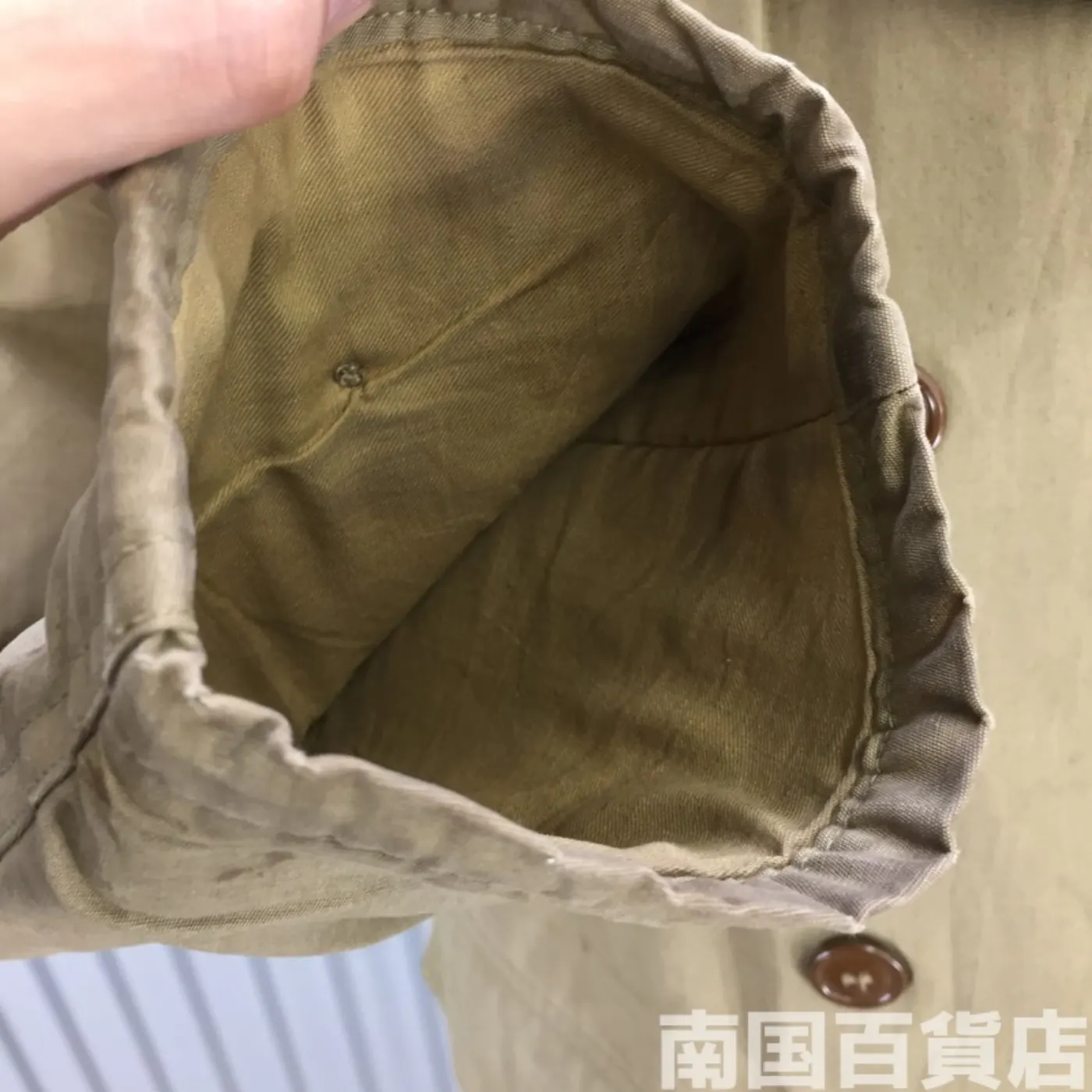 ミリタリーコート 36R 女性用 中古品 記録写真5