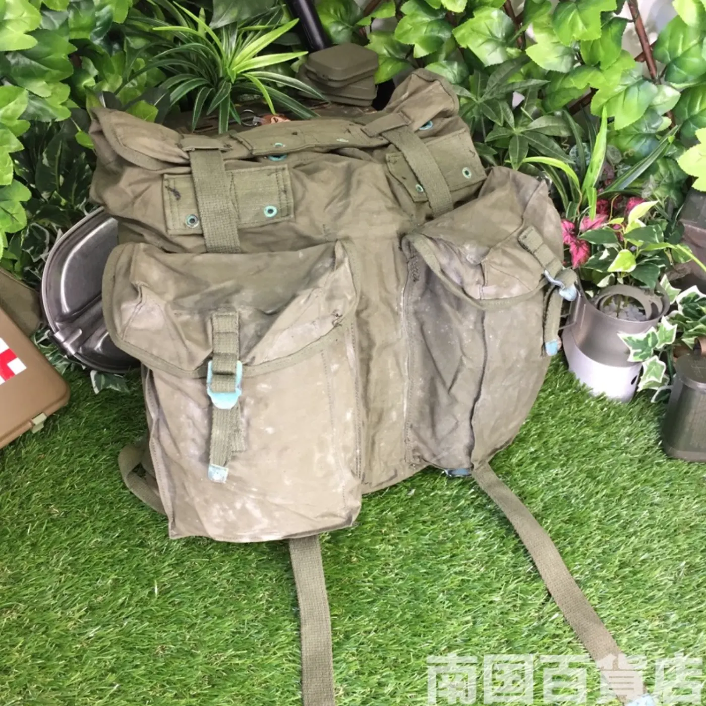 米軍 フィールドバッグ コットン製 中古品 記録写真1