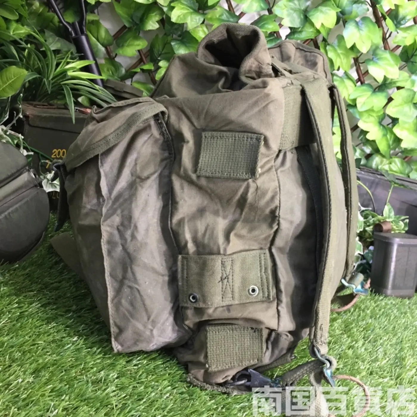 米軍 フィールドバッグ コットン製 中古品 記録写真5