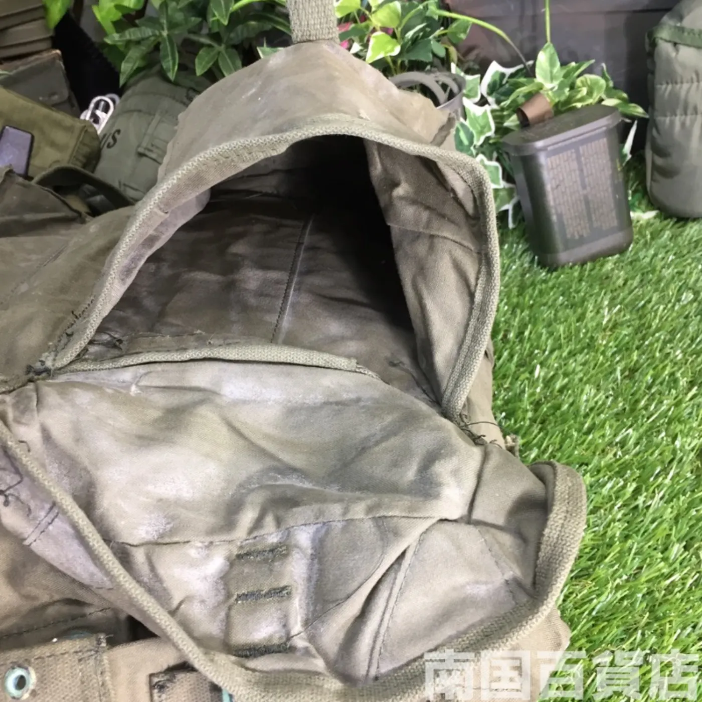 米軍 フィールドバッグ コットン製 中古品 記録写真13