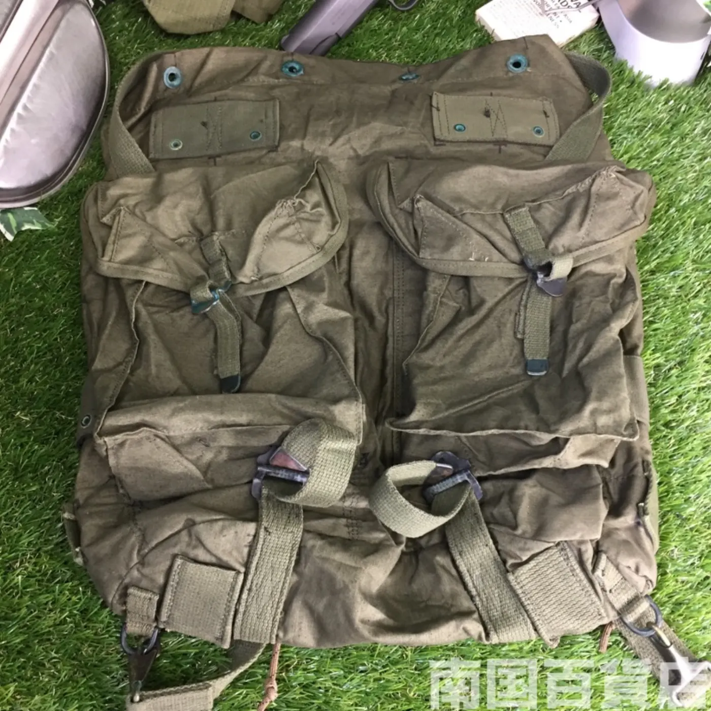 フィールドバッグ コットン製 中古品 記録写真14