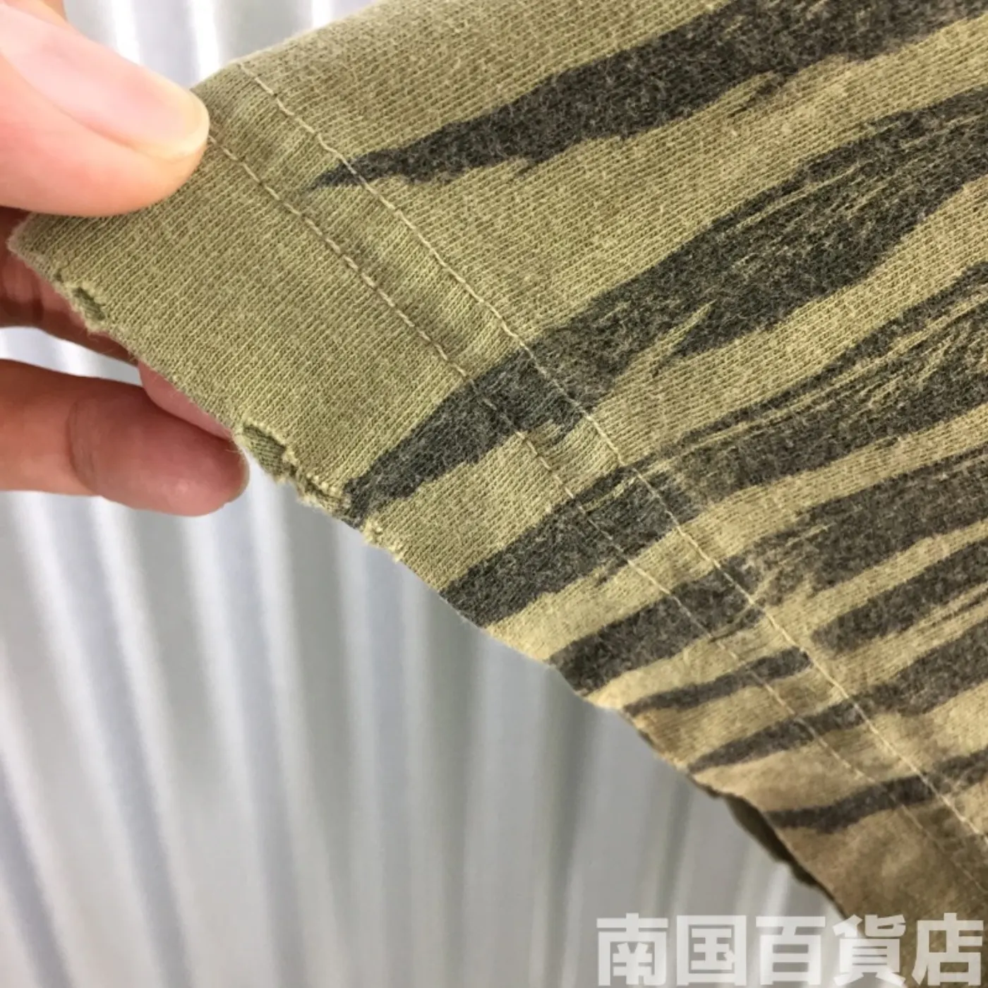 米軍放出品Tシャツ(OD)中古(サイズ不明) 記録写真7