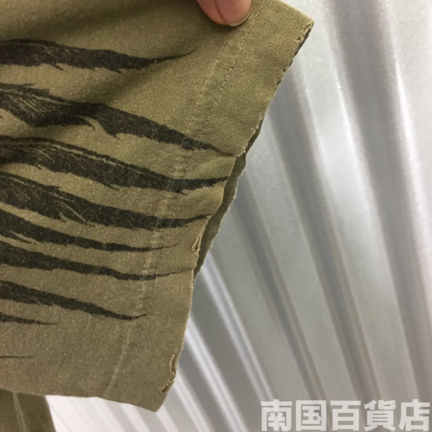 米軍放出品Tシャツ(OD)中古(サイズ不明) 記録写真8