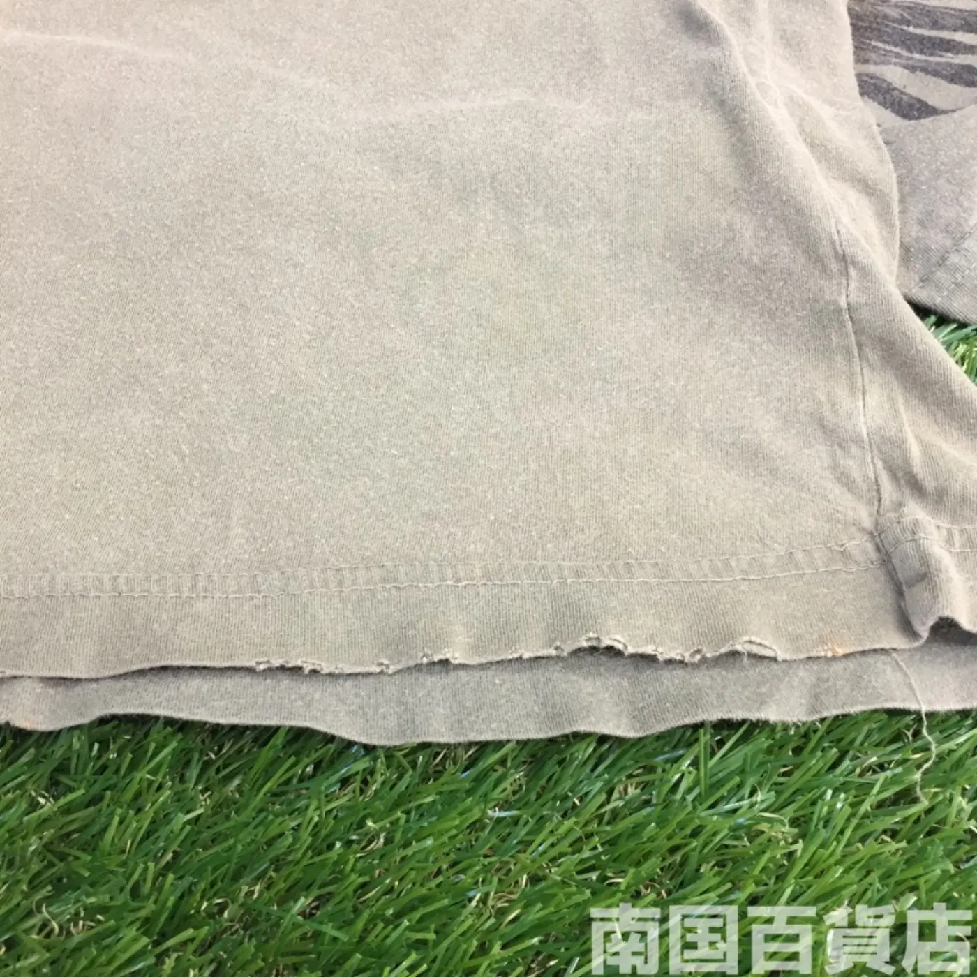 米軍放出品Tシャツ(OD)中古(サイズ不明) 記録写真9