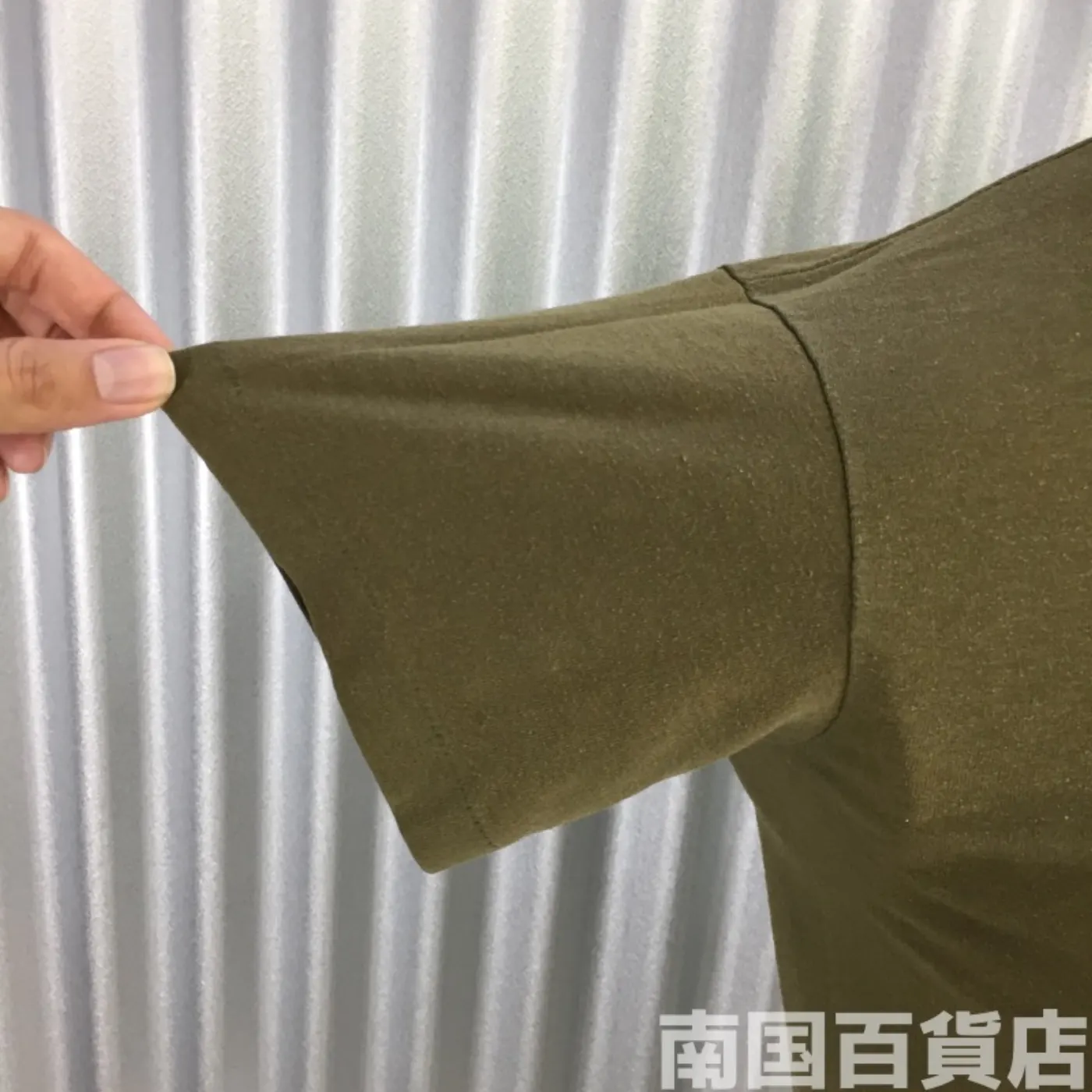 米軍放出品Tシャツ(OD)中古(サイズ不明) 記録写真7