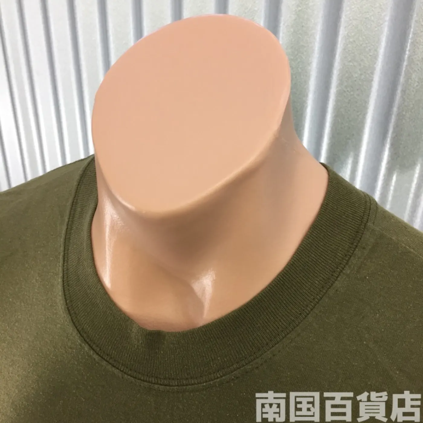 米軍放出品Tシャツ(OD)中古(サイズ不明) 記録写真3