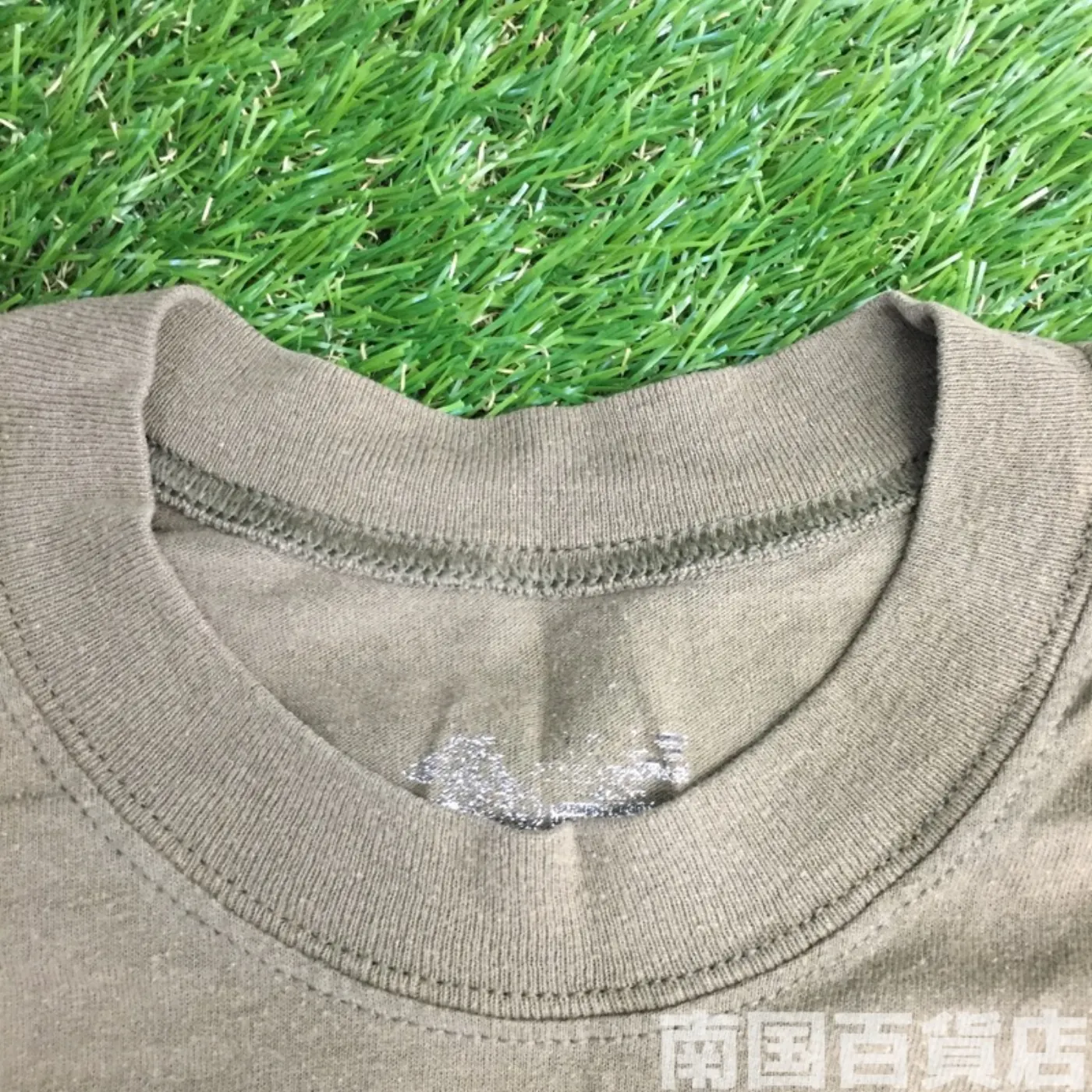 米軍放出品Tシャツ(OD)中古(サイズ不明) 記録写真6