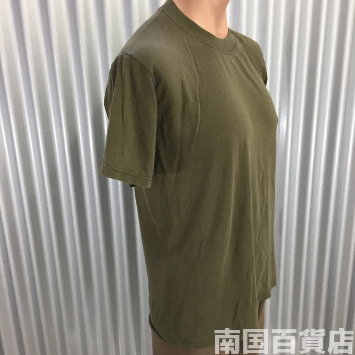 米軍放出品Tシャツ（OD）中古（M) 記録写真4