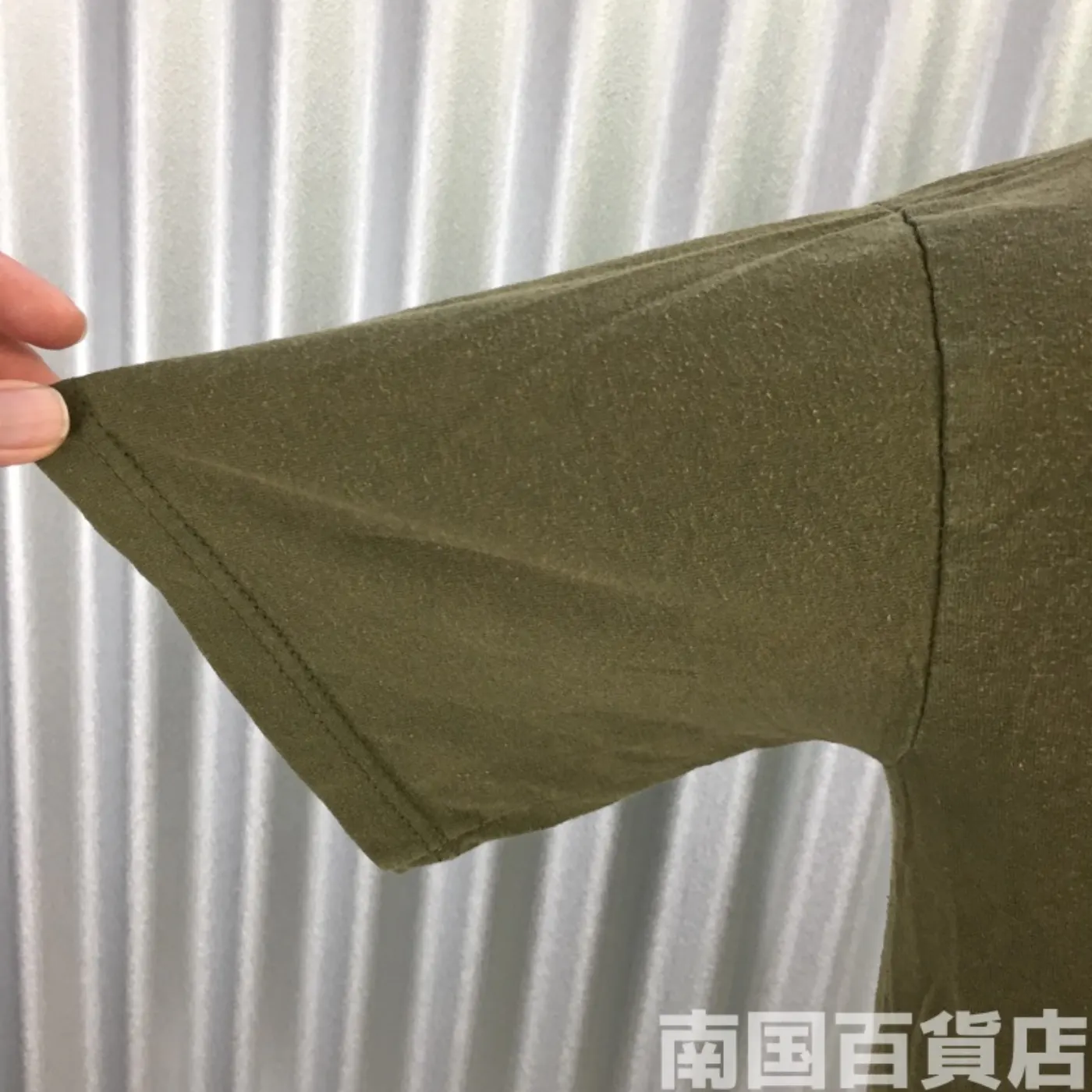 米軍放出品Tシャツ（OD）中古（M) 記録写真7
