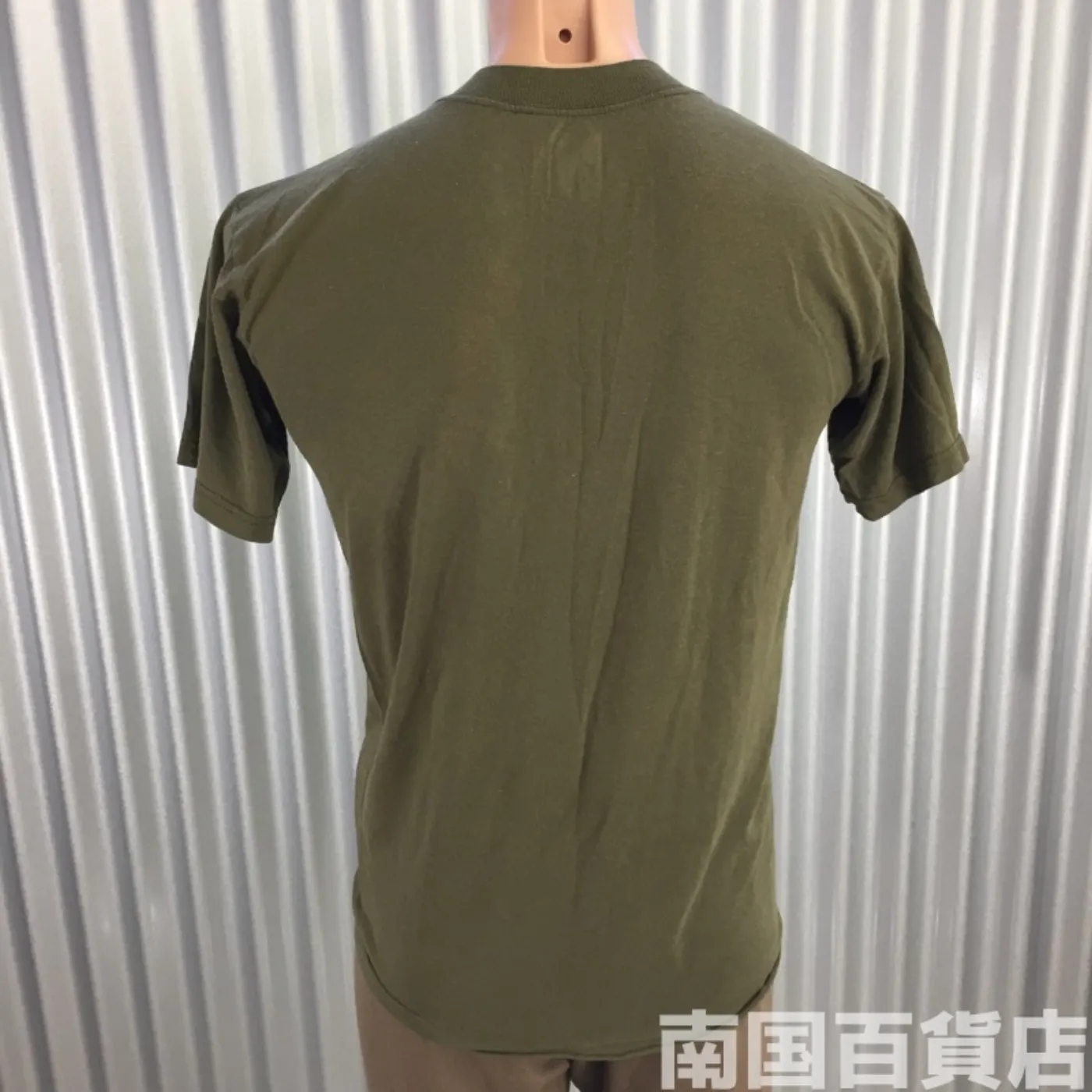 米軍放出品Tシャツ（OD）中古（M) 記録写真2