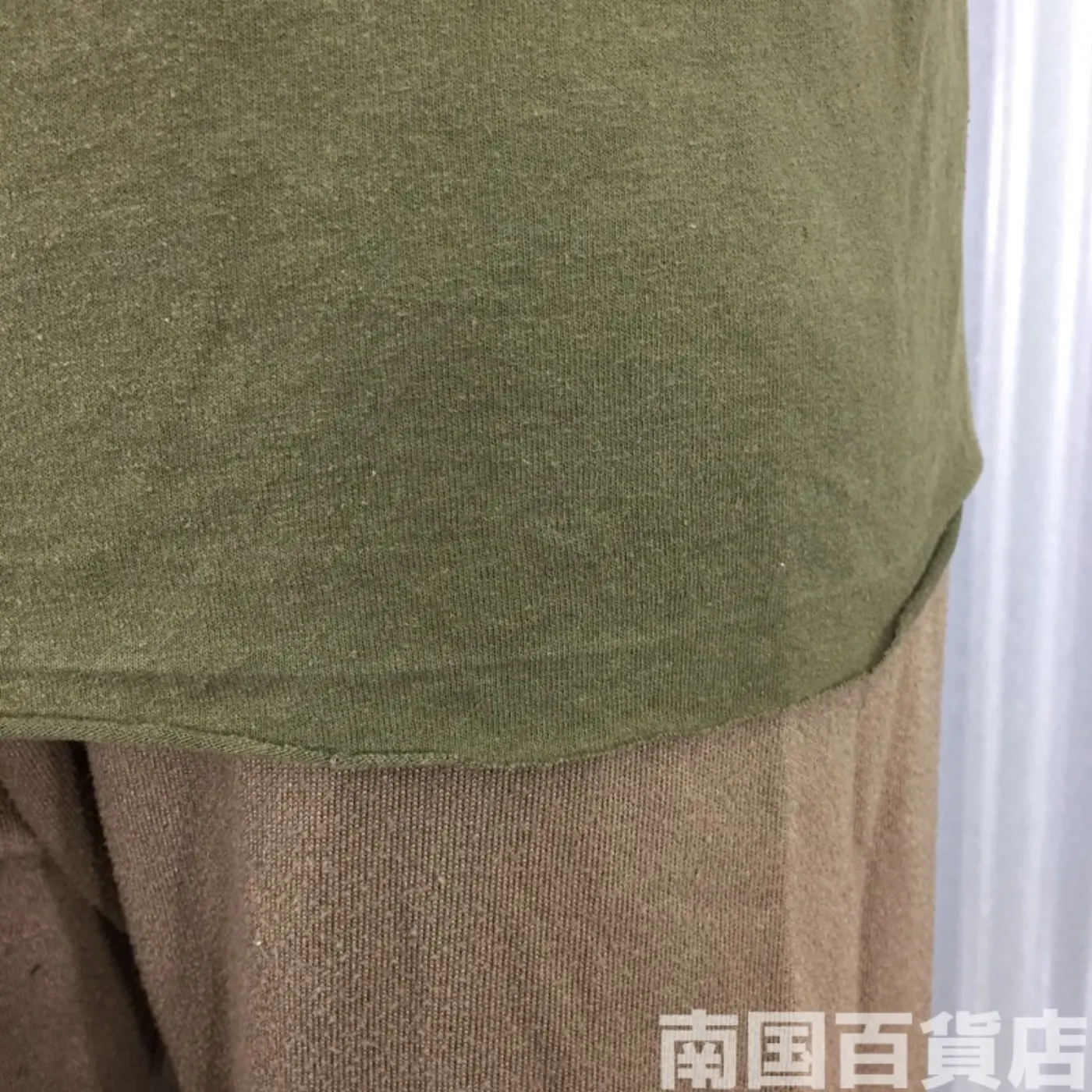米軍放出品Tシャツ（OD）中古（M) 記録写真9