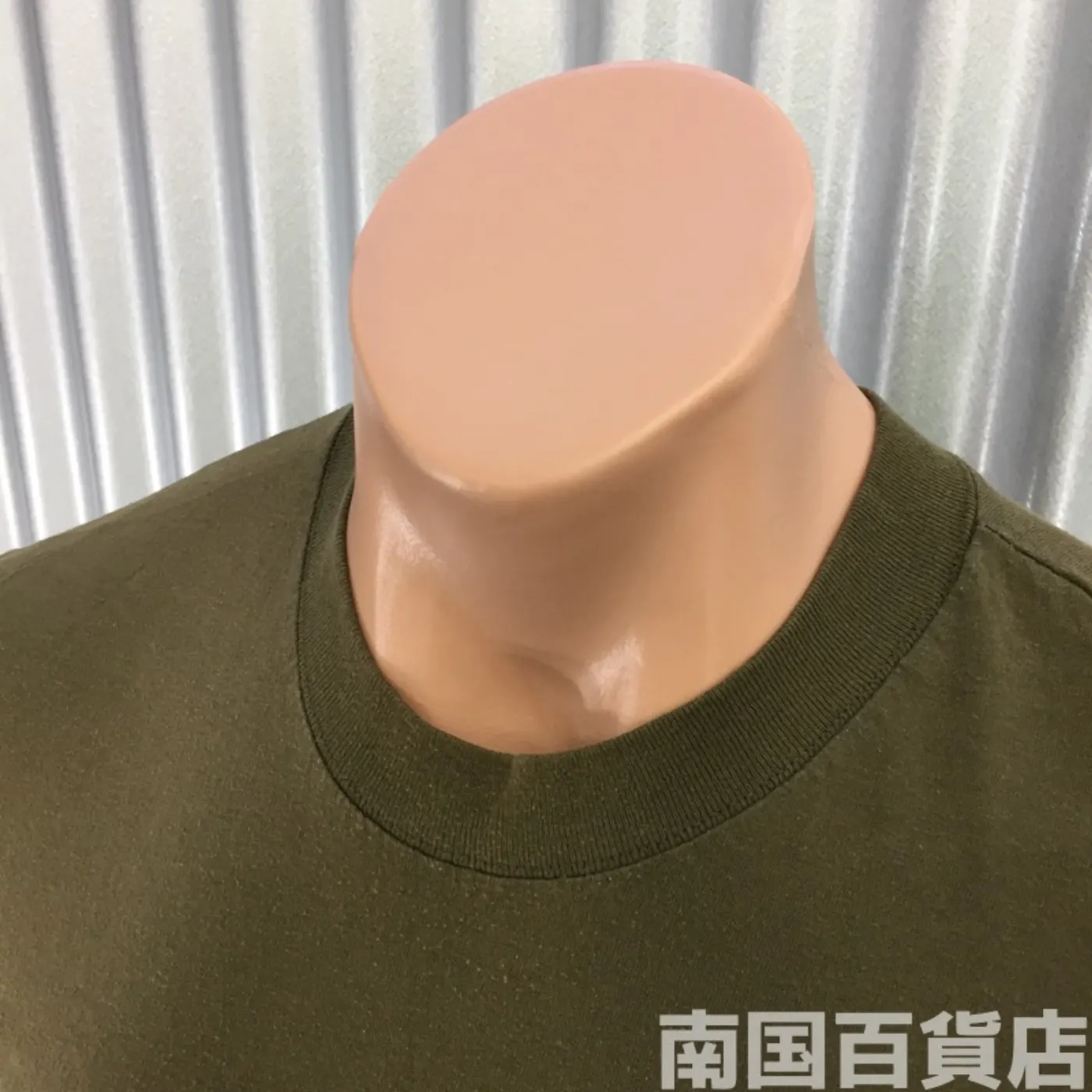米軍放出品Tシャツ(OD)中古(サイズ不明) 記録写真3