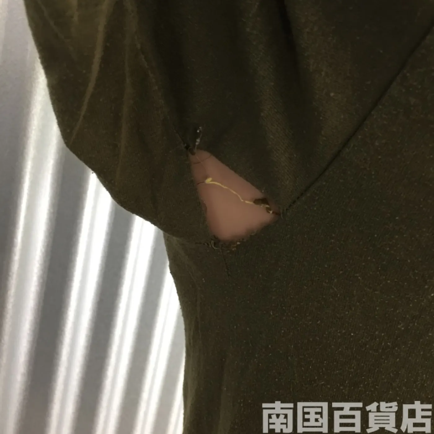 米軍放出品Tシャツ(OD)中古(サイズ不明) 記録写真7