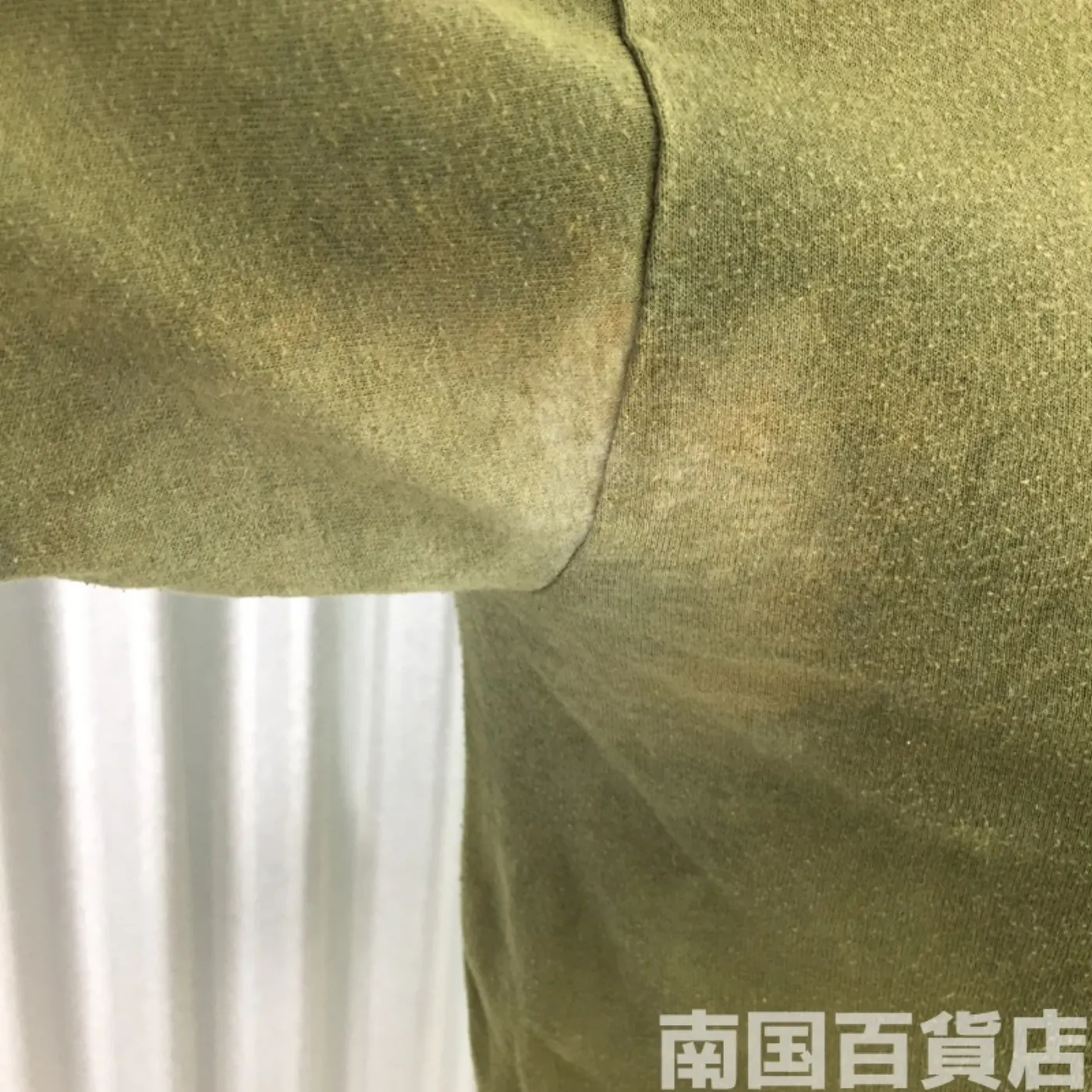 米軍放出品Tシャツ（OD）中古（サイズ不明) 記録写真4