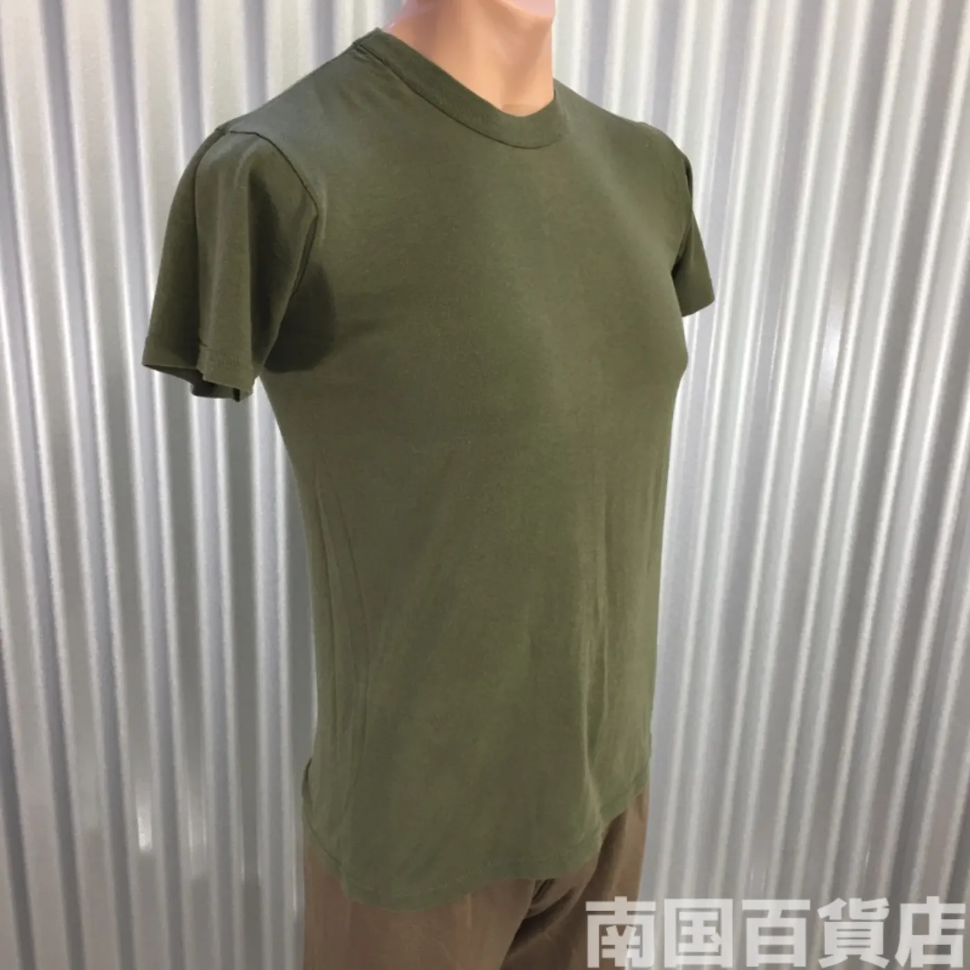 米軍放出品Tシャツ（OD）中古（S) 記録写真4