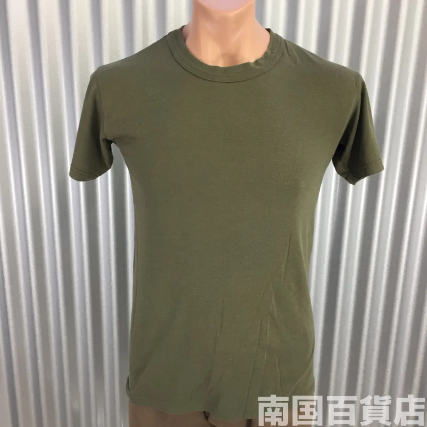 米軍放出品Tシャツ（OD）中古（S) 記録写真1