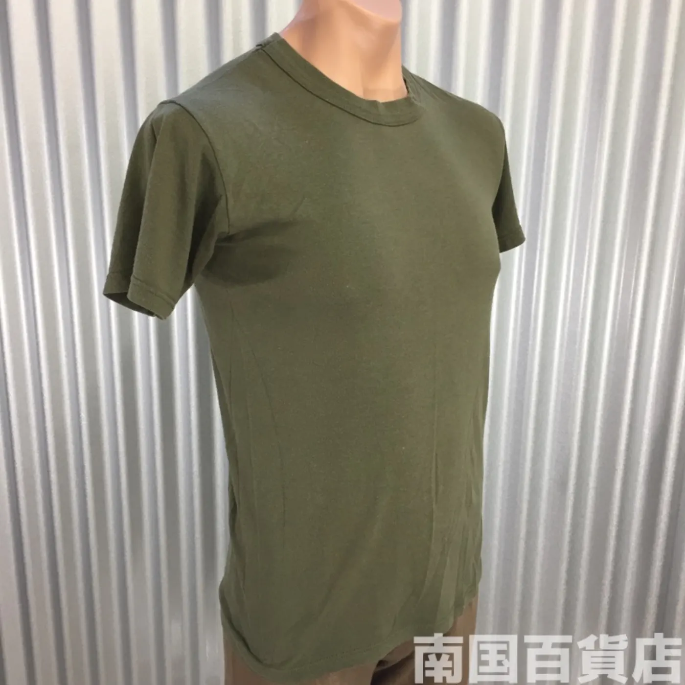 米軍放出品Tシャツ（OD）中古（S) 記録写真4