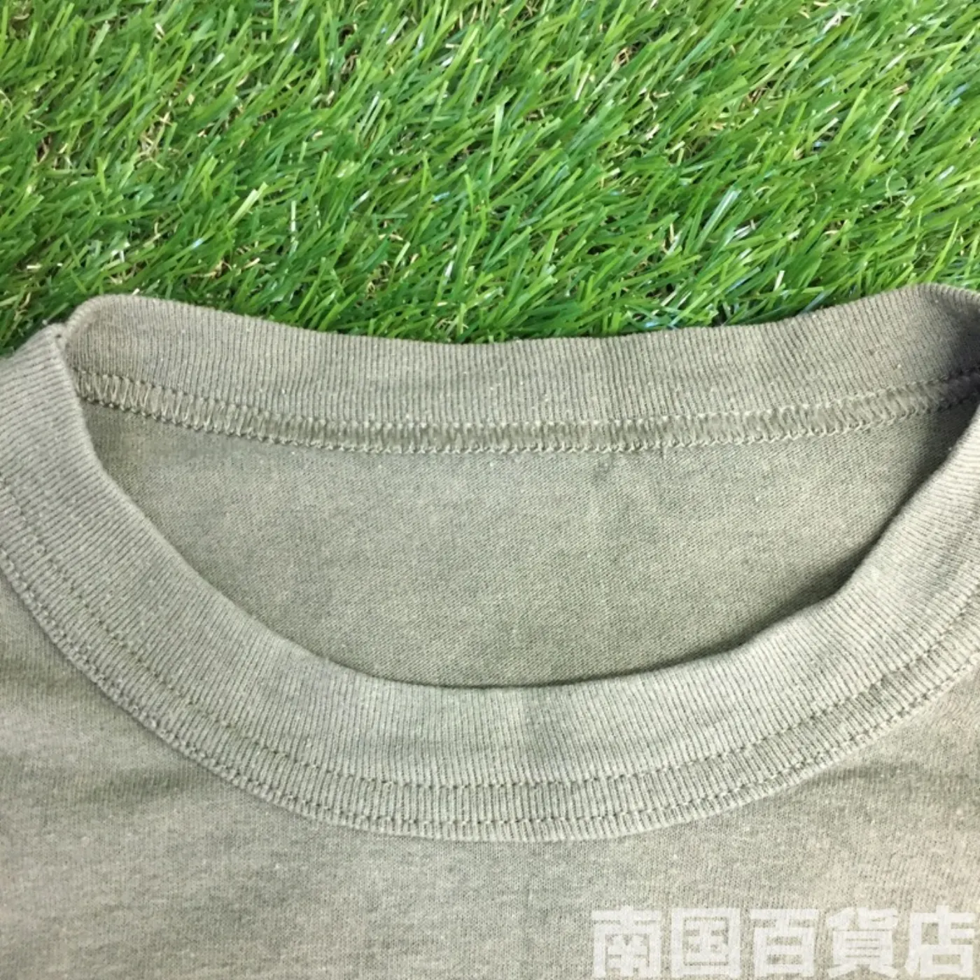 米軍放出品Tシャツ（OD）中古(サイズ不明） 記録写真6