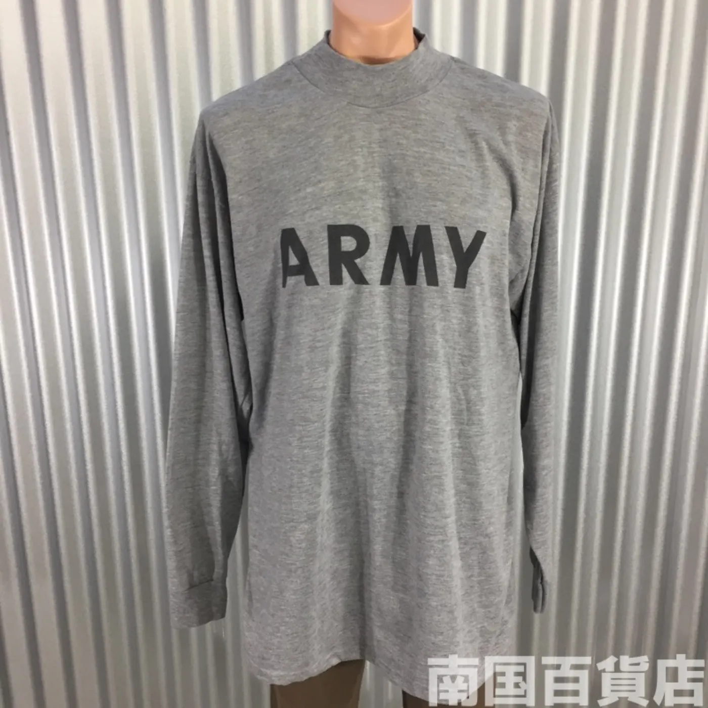 米軍放出品シャツ（グレー）中古（サイズ不明) 記録写真1