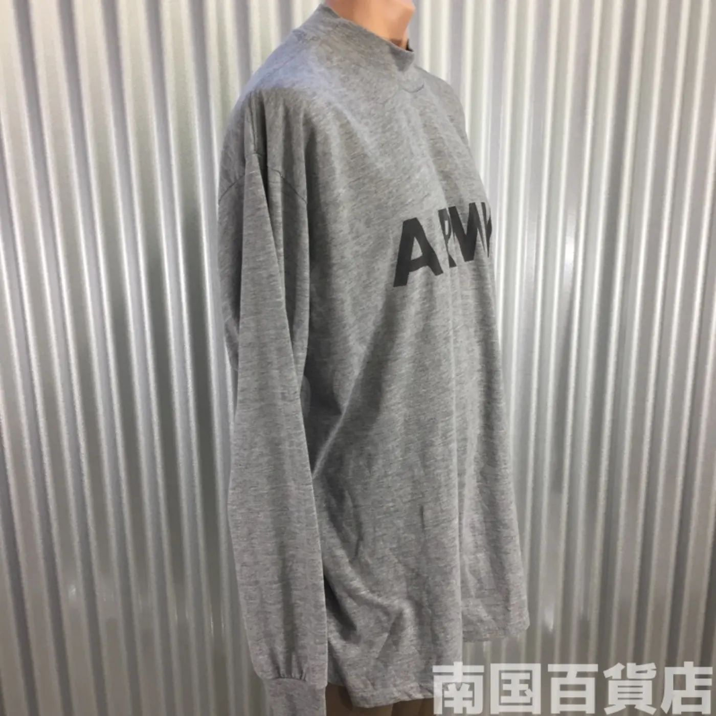 米軍放出品シャツ（グレー）中古（サイズ不明) 記録写真4