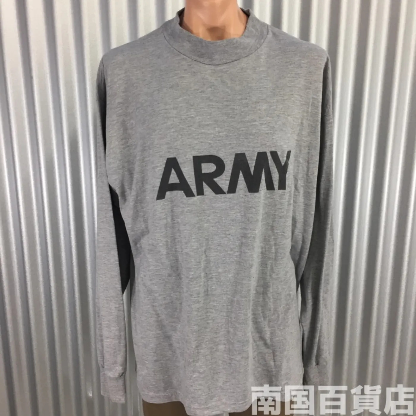 ARMYシャツ、グレー、中古、トレーニング、米軍放出品(XL) 記録写真1
