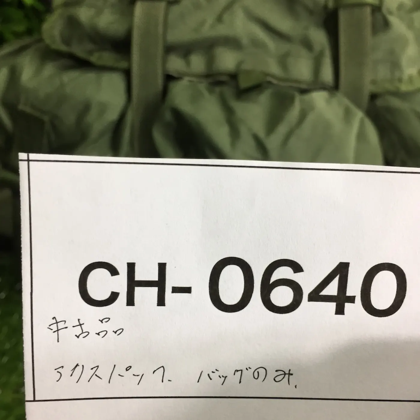 アリスパック バッグのみ 中古品 記録写真12