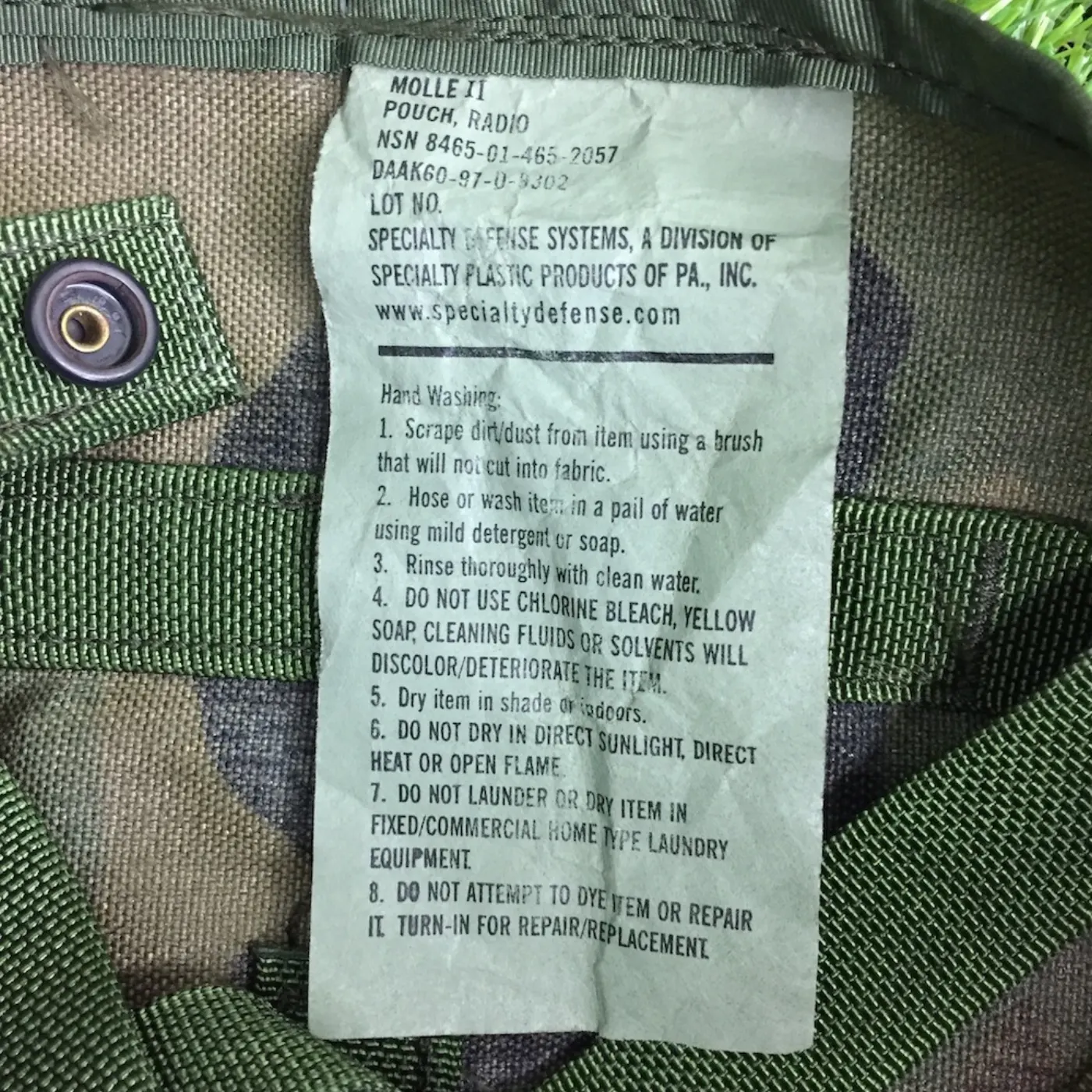 ラジオポーチ カモフラージュ 極上品 記録写真5