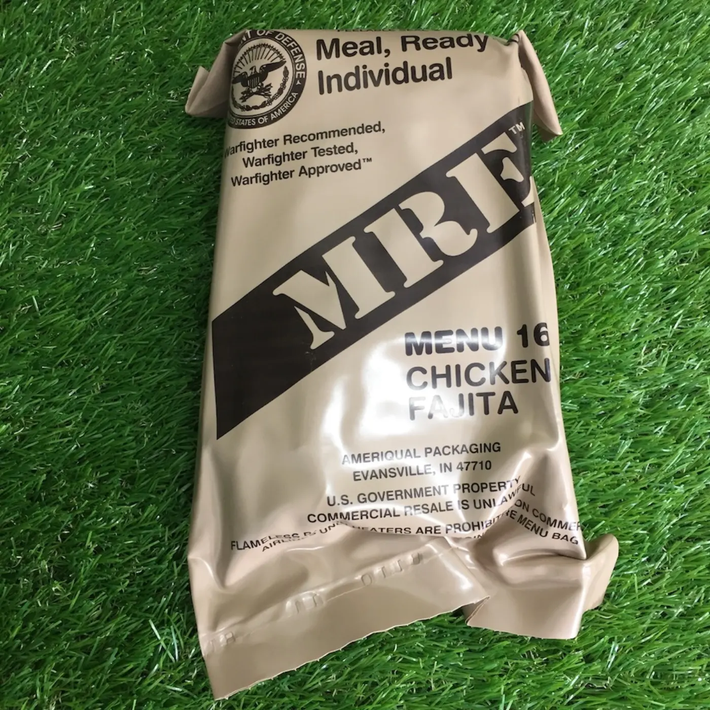 MRE MENU 16 CHICKEN FAJITA 未開封 コレクション用 記録写真1