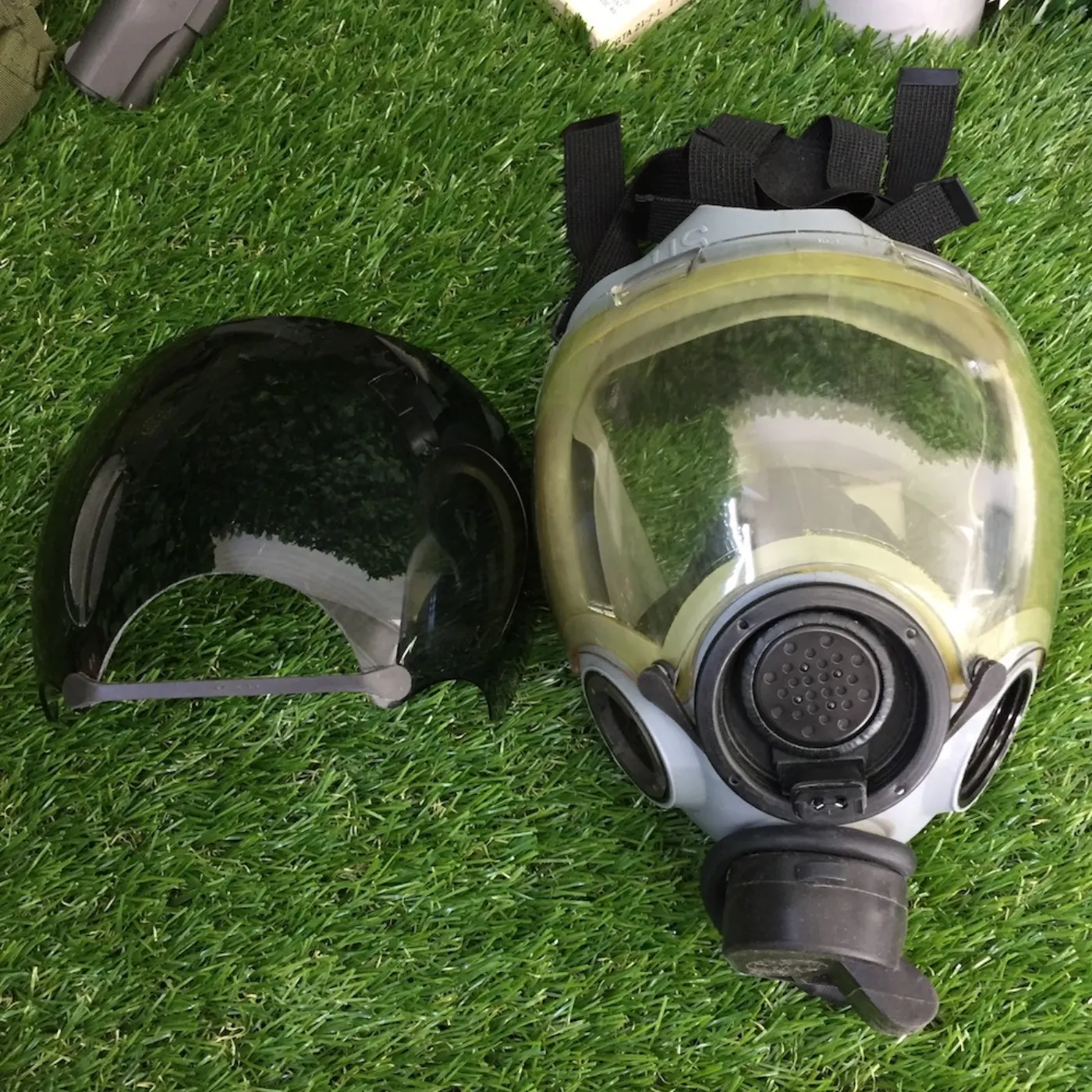 MCU-2/P NAVY ケミカル ガスマスク 極上品 記録写真1