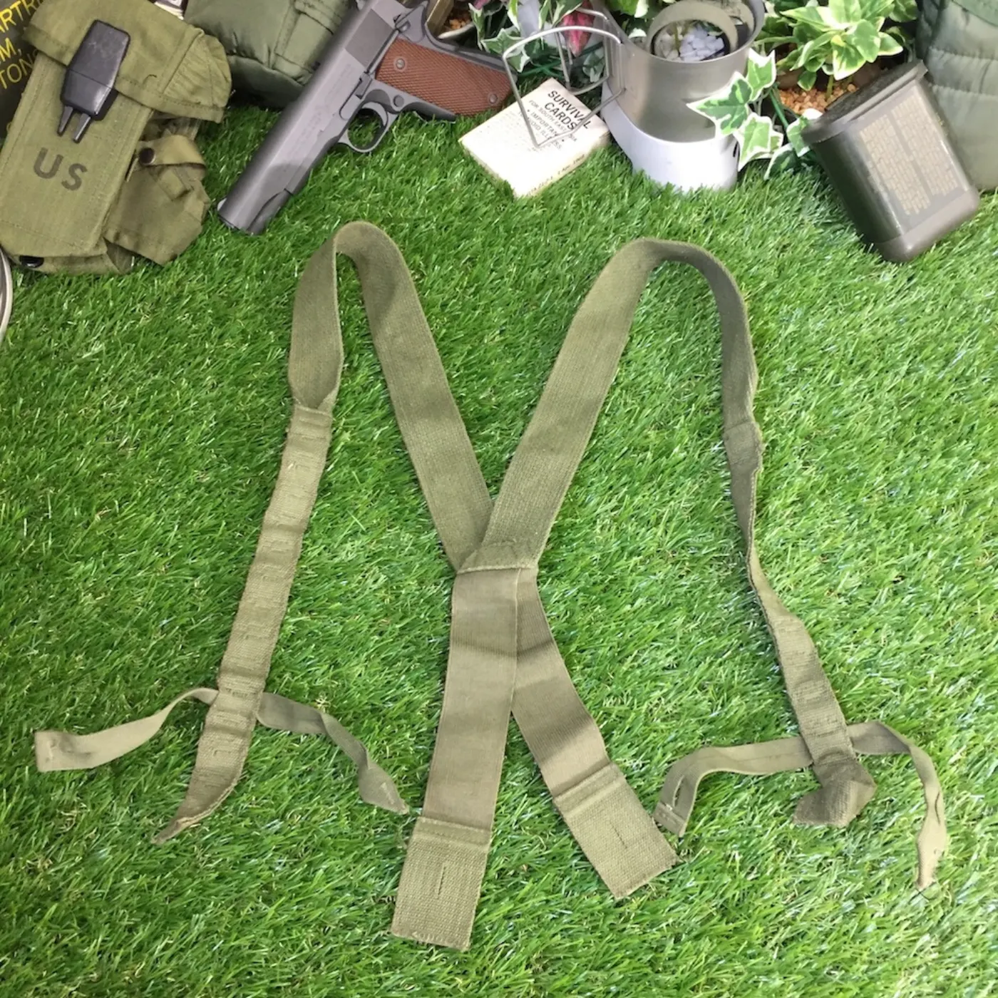 コットンサスペンダー 中古良品 記録写真1