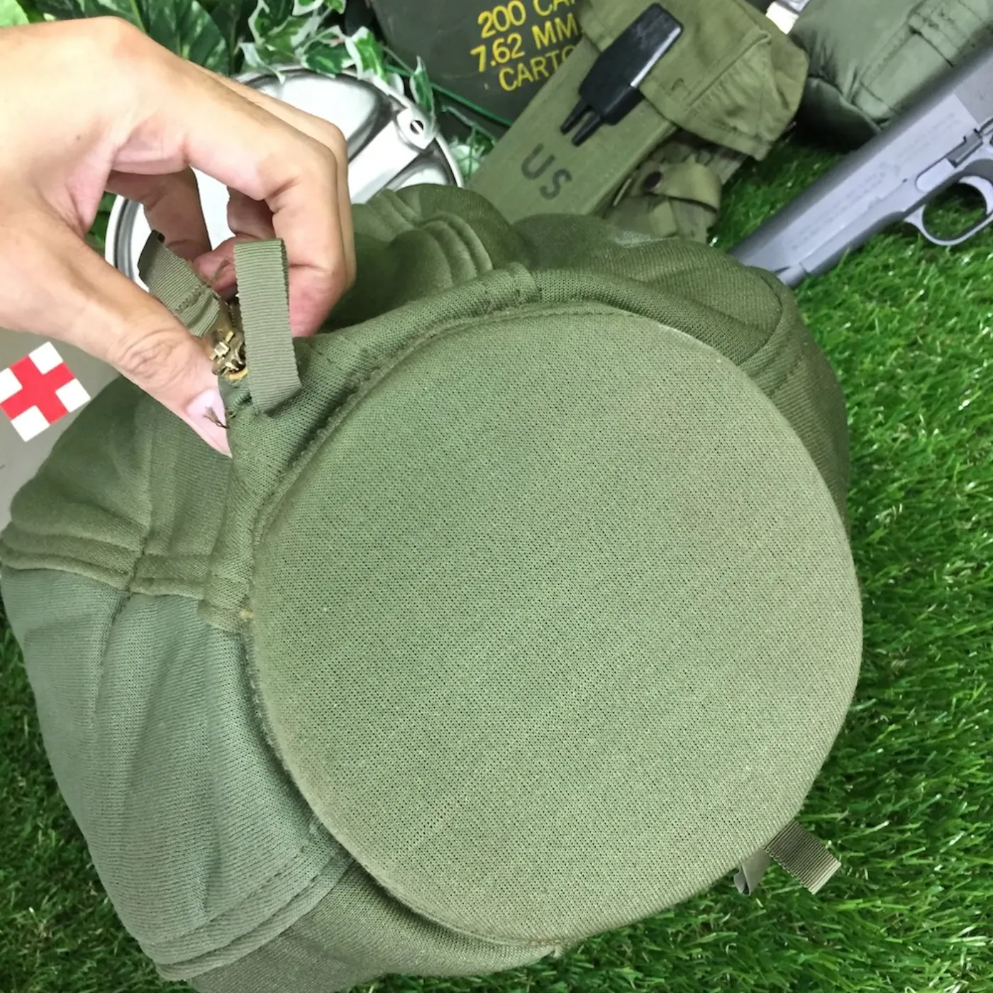 U.S.NAVY ヘルメットバッグ 中古良品 記録写真4