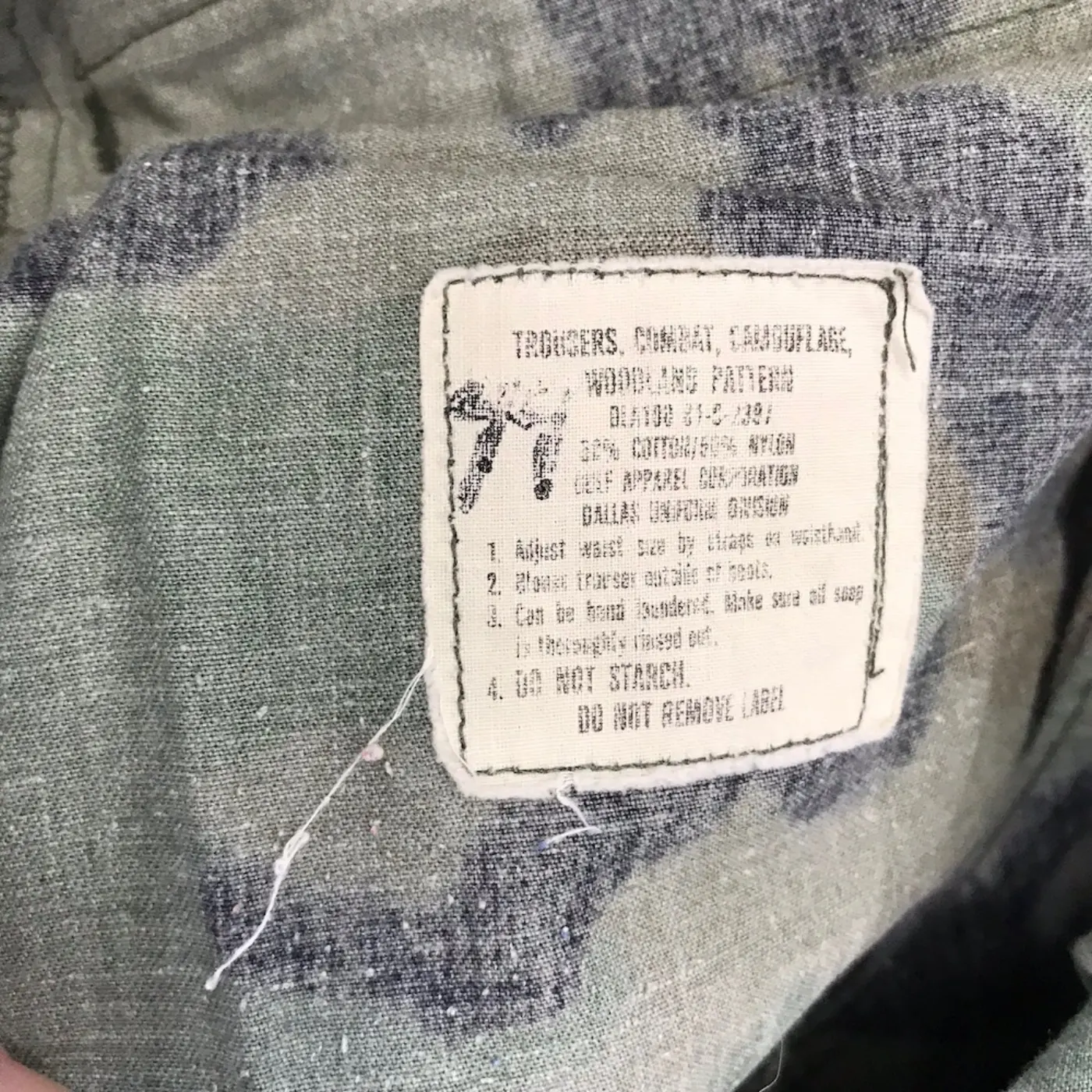ウッドランド 迷彩 パンツ SRサイズ 中古品 記録写真5