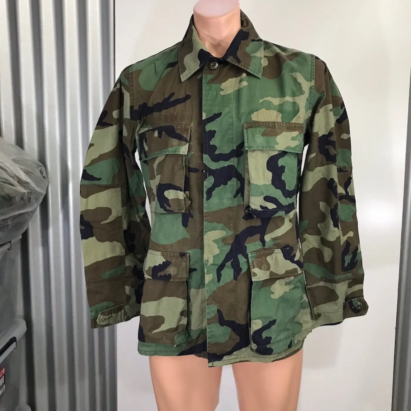 カモフラージュ迷彩 ジャケット サイズ不明 中古品 記録写真1