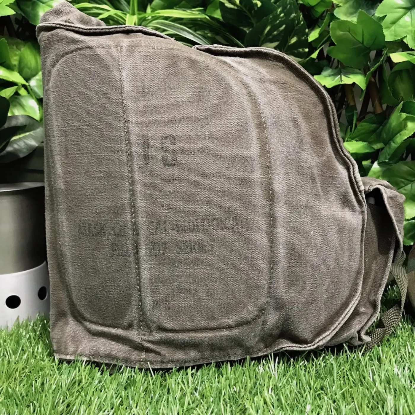 US ガスマスク バッグ 中古品 記録写真1
