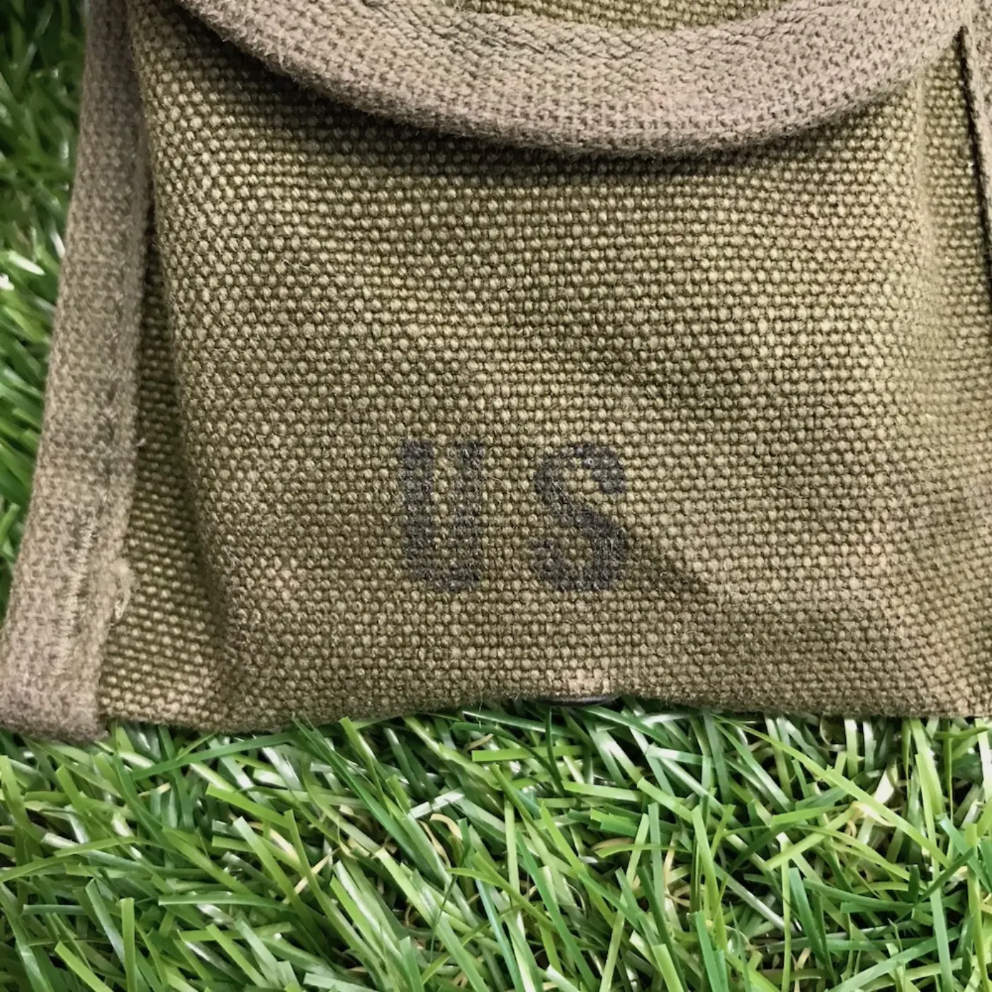 US コットン コンパスポーチ 中古良品 記録写真3