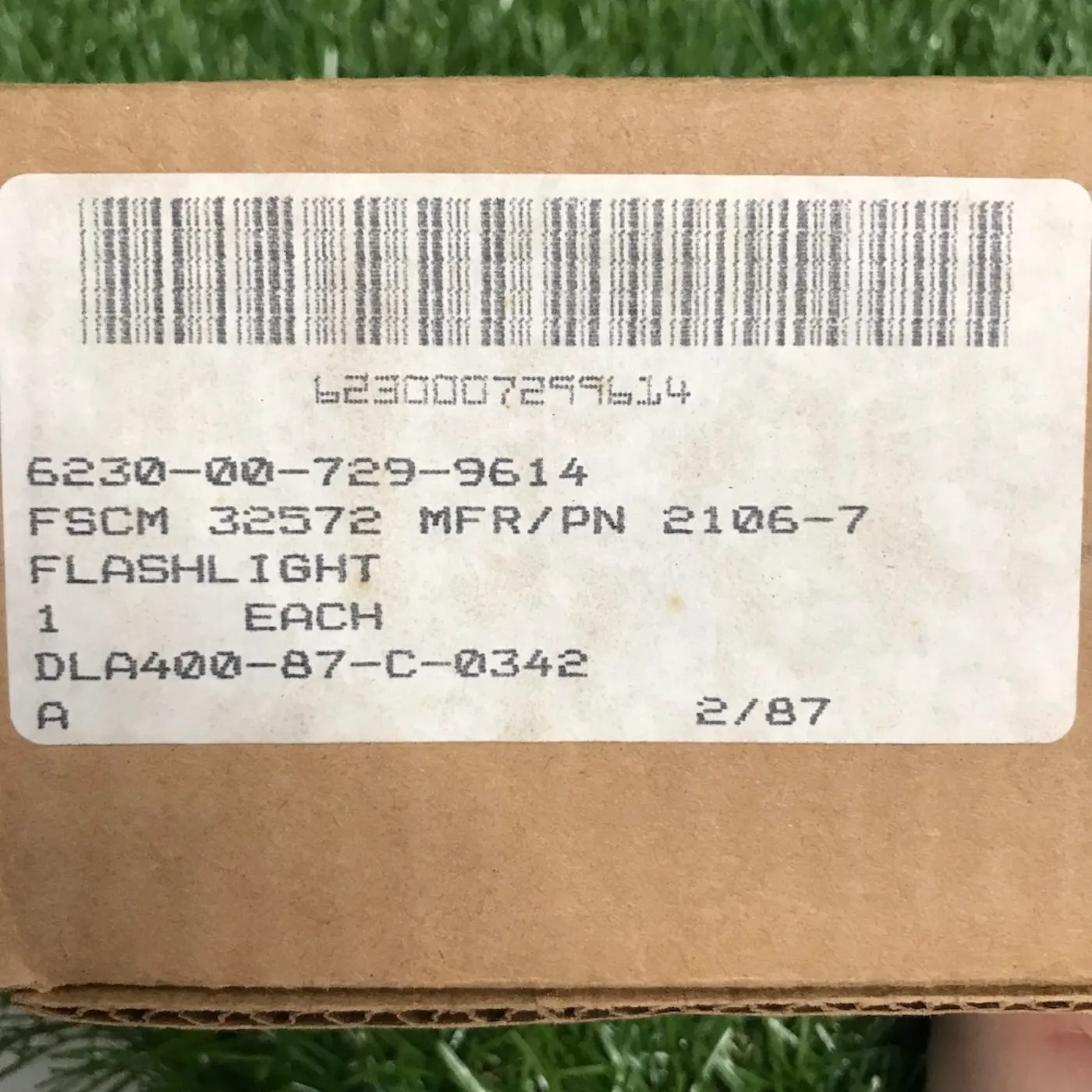 US ARMY フラッシュ・ライト BOX入り 新品 記録写真10