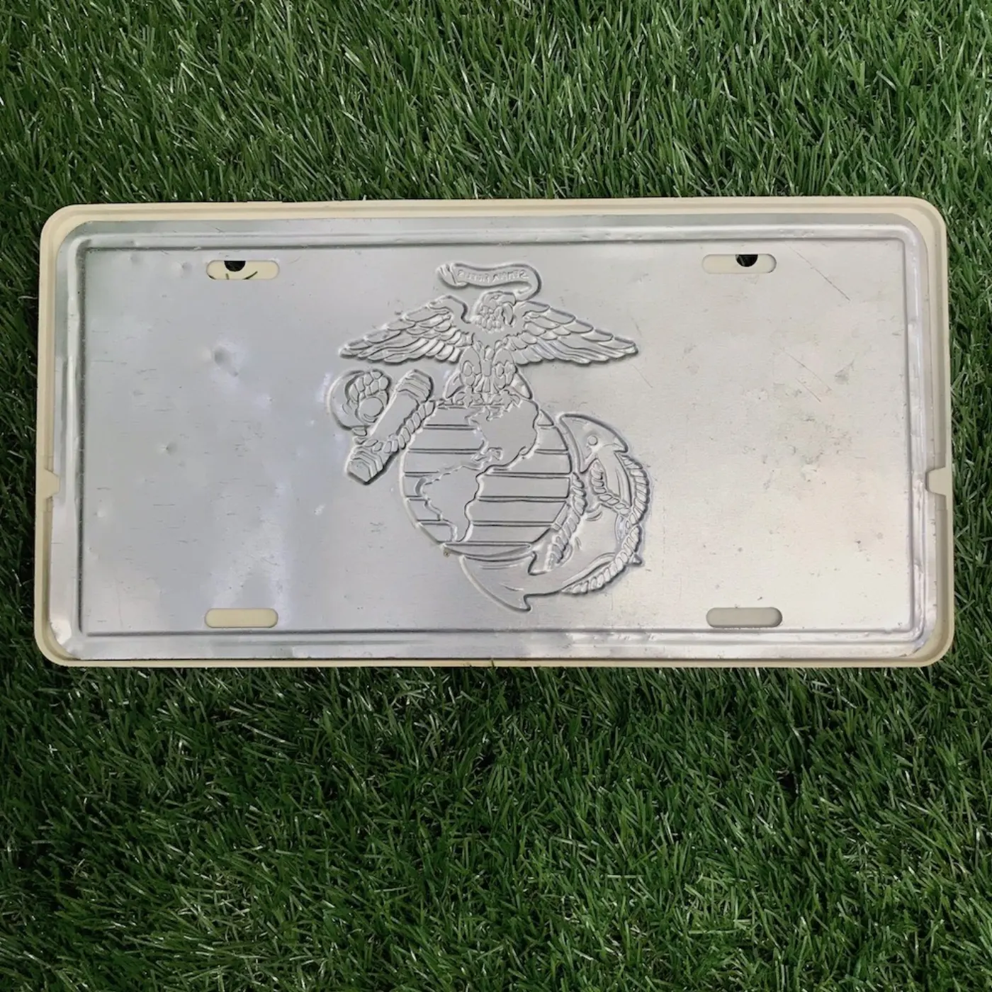 USMC ナンバープレートカバー 中古品 記録写真3