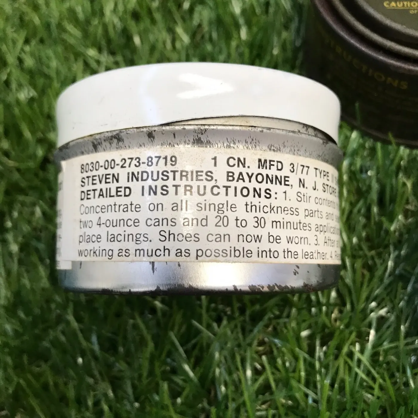 米軍 レザーオイル缶 1960年代 中古良品 記録写真3