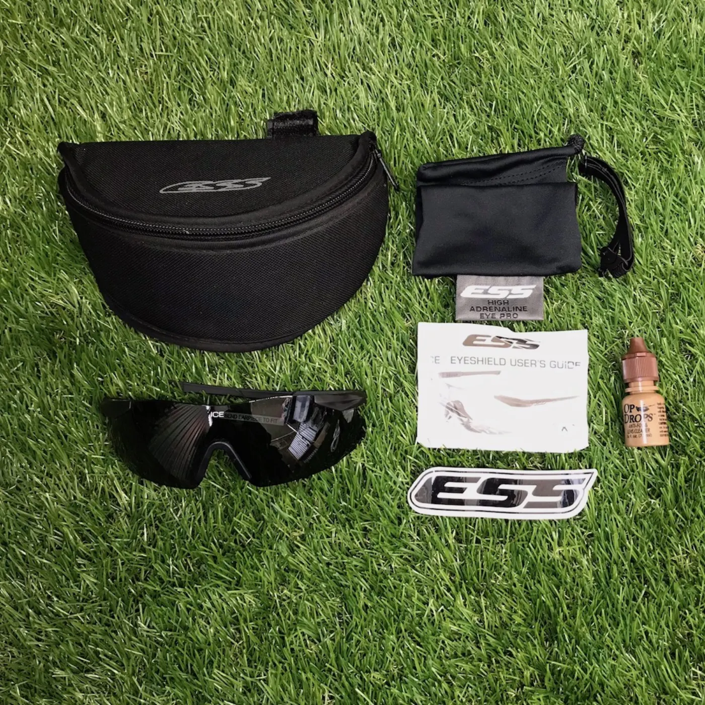 ESS ゴーグル スモークレンズ 収納ケース付き 中古良品 記録写真2