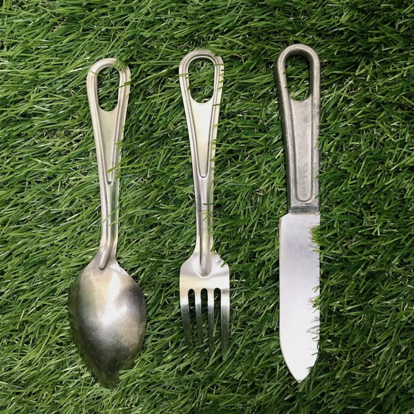 US ナイフ フォーク スプーン 3点セット 中古品 記録写真3