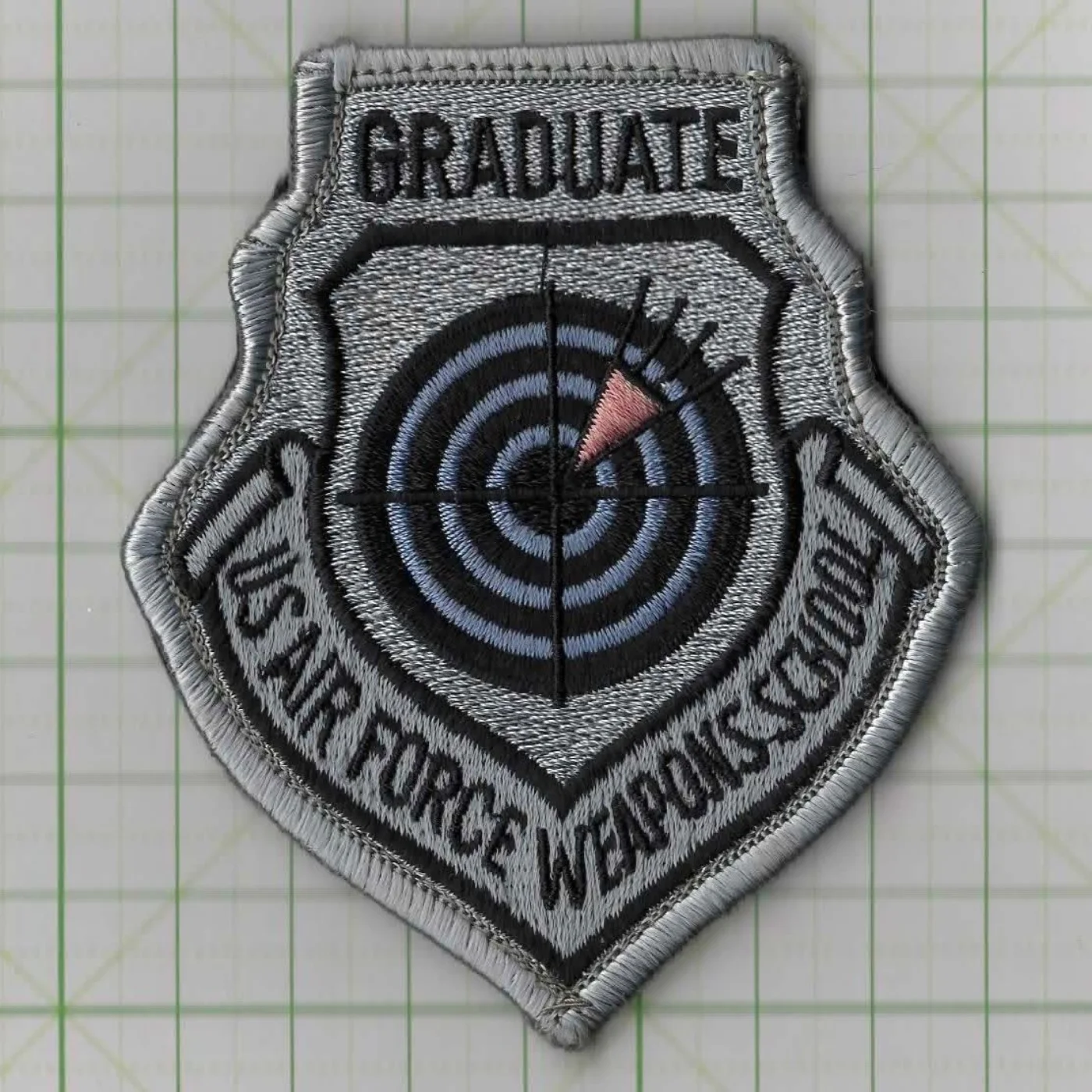 GRADUATE US AIR FORCE WEAPONS SCOOL ベルクロ付きワッペン 記録写真3